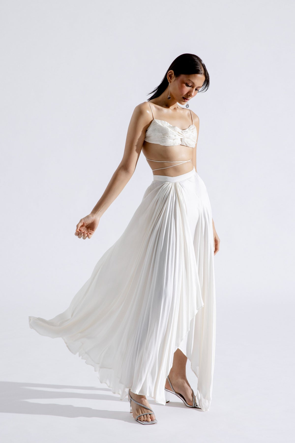 Dove Ruched Crop Top