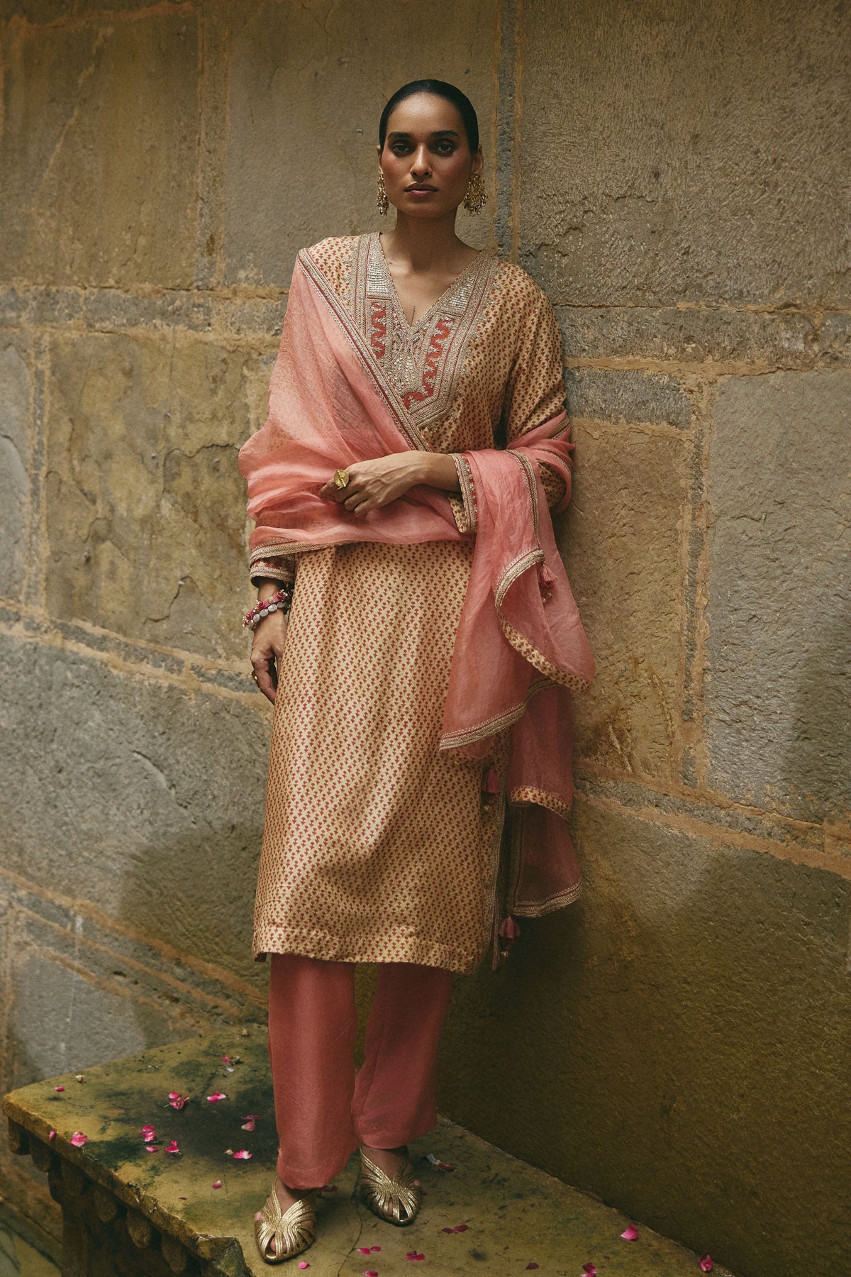 Printed Long Kurta Set