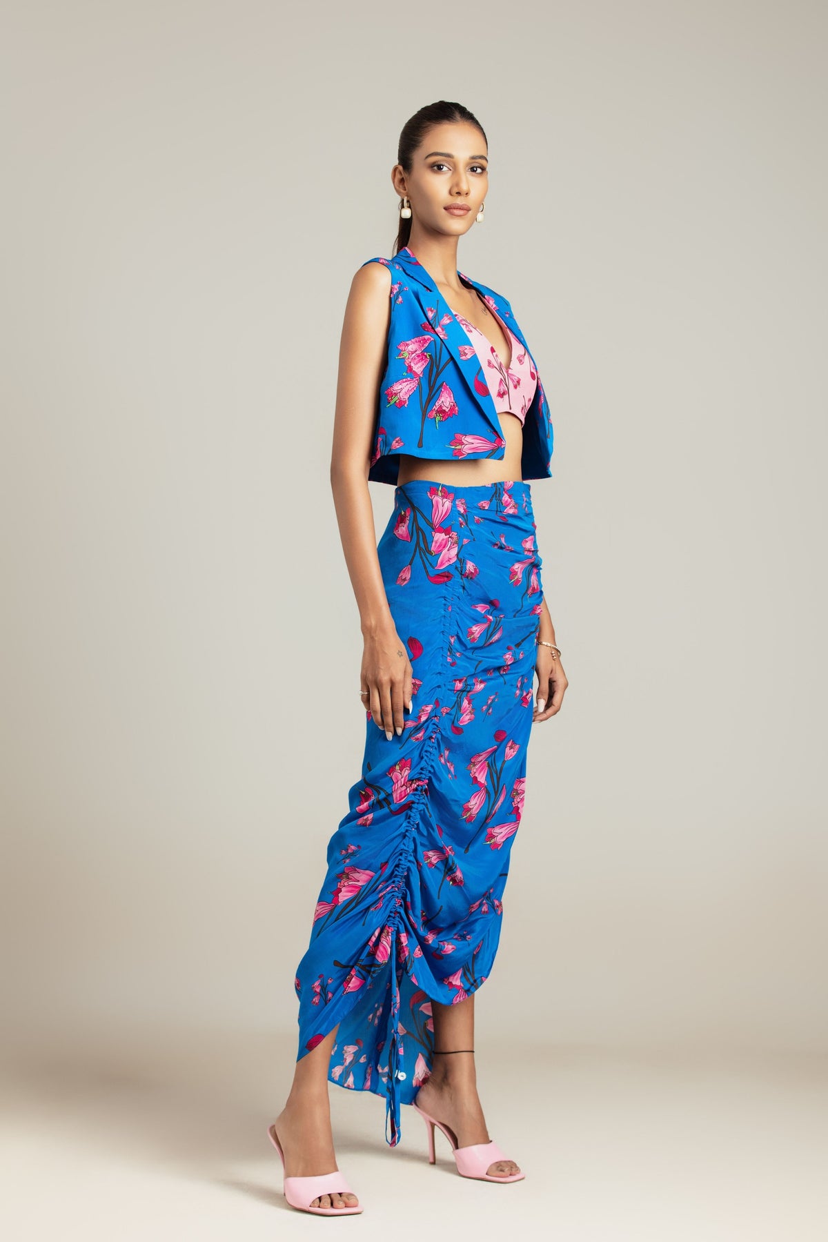 Nirvana Crop Blazer Set