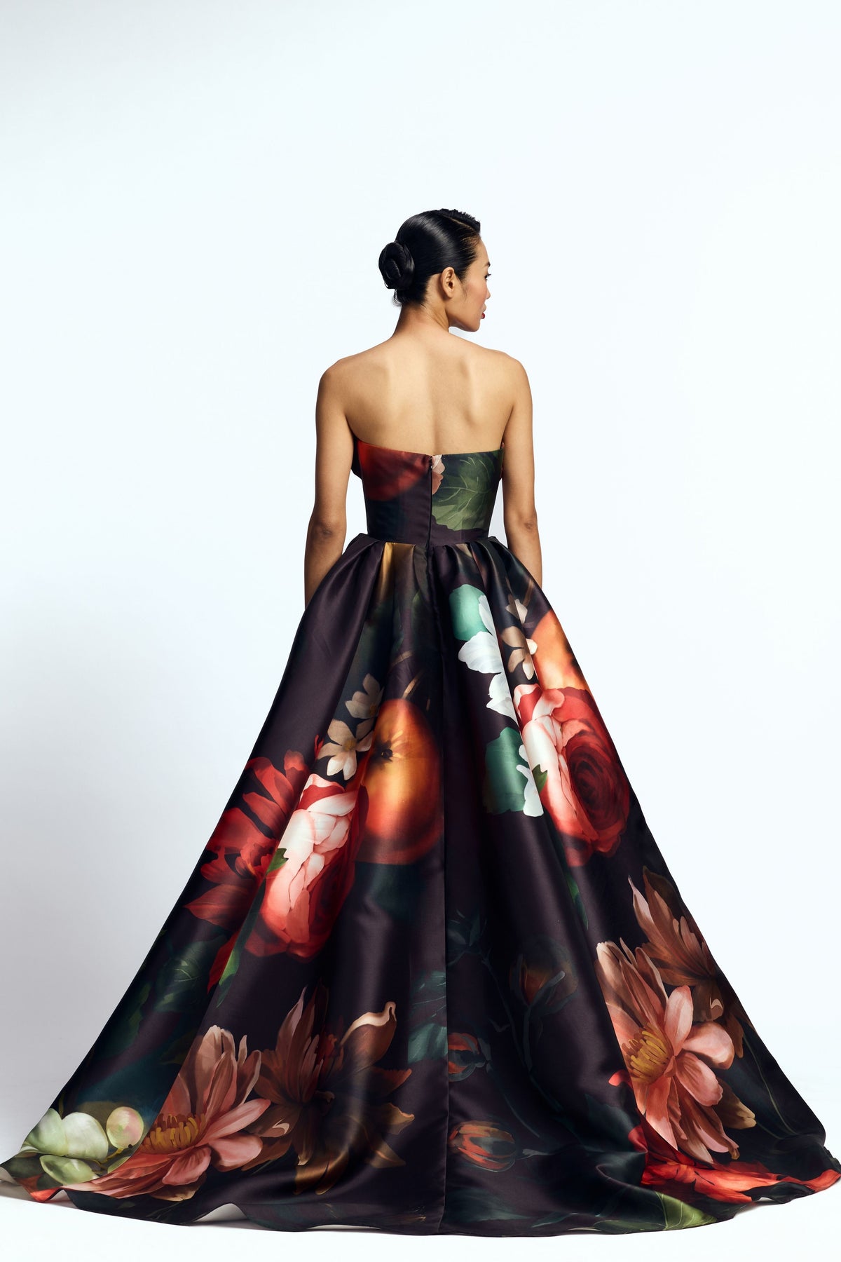 Strapless Draped Gown