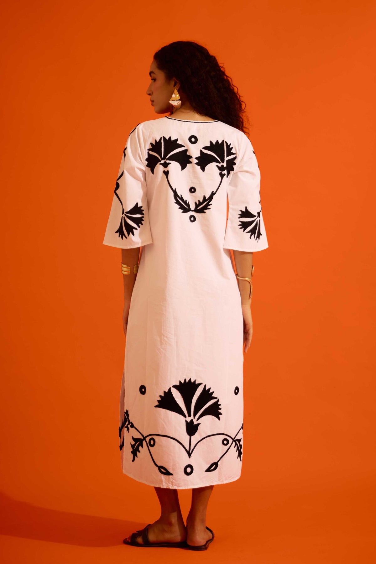 Ivory Cotton Maxi Dress