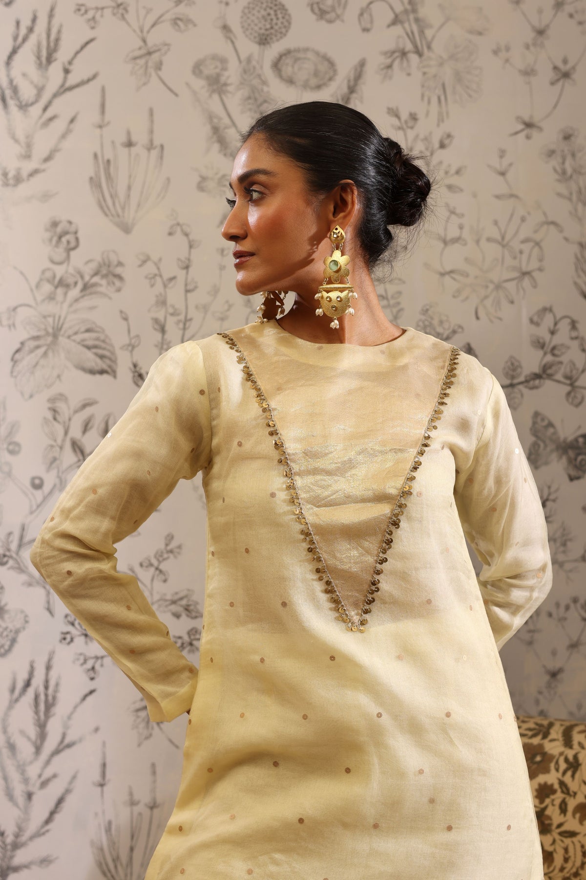 Sukanda Yellow Kurta Set
