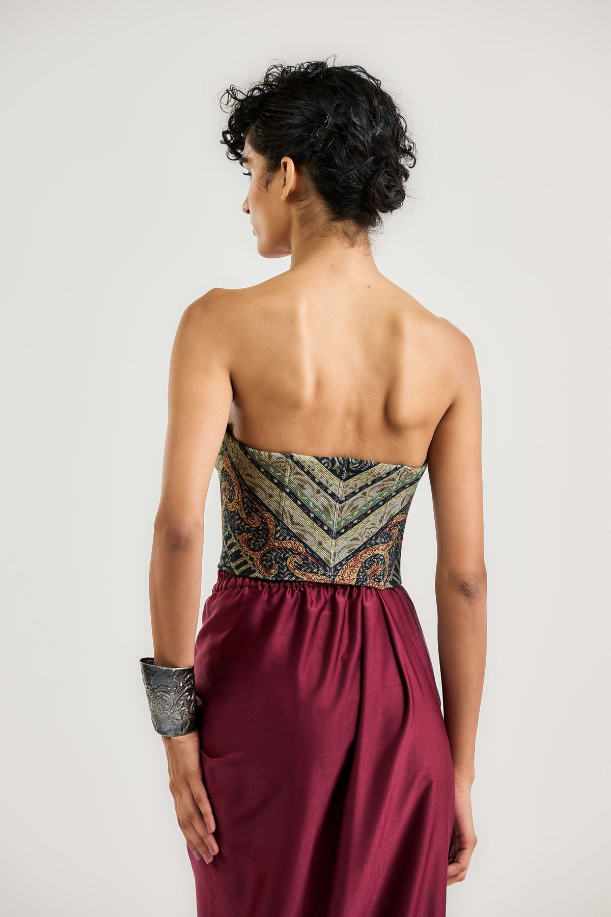 The Jamawar Print Corset