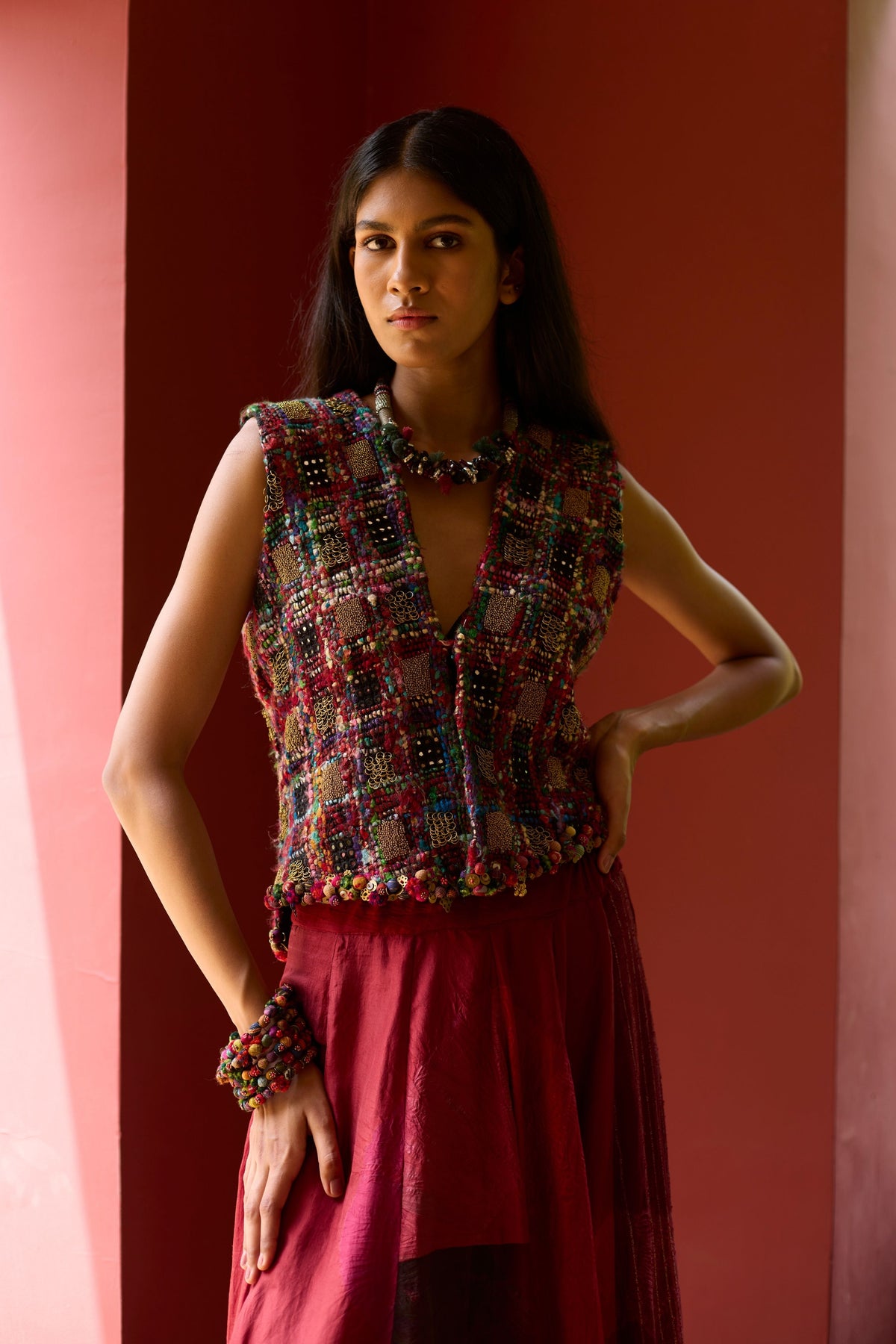 Multicolor Lehenga Set