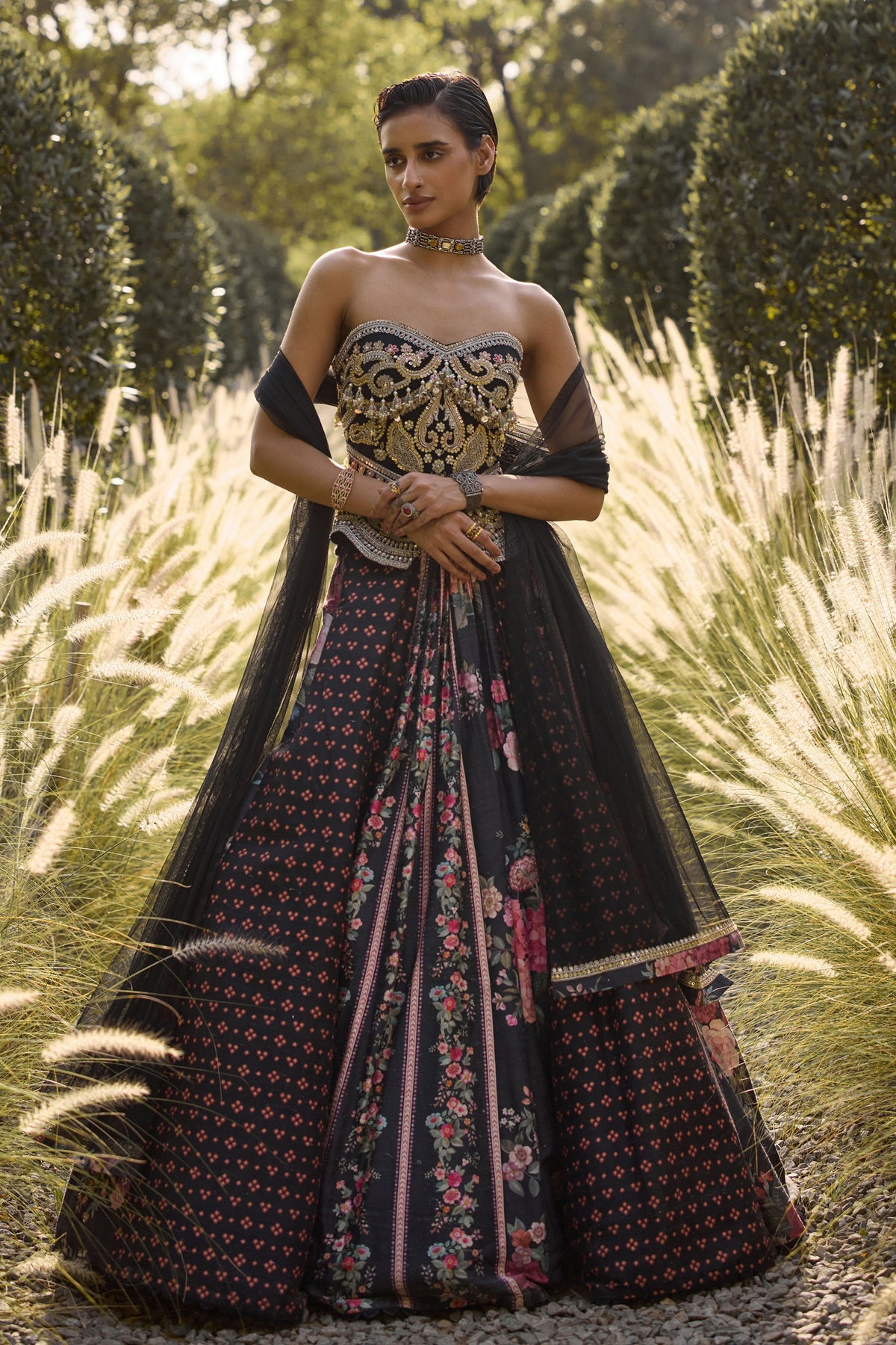 Midnight Lehenga Set