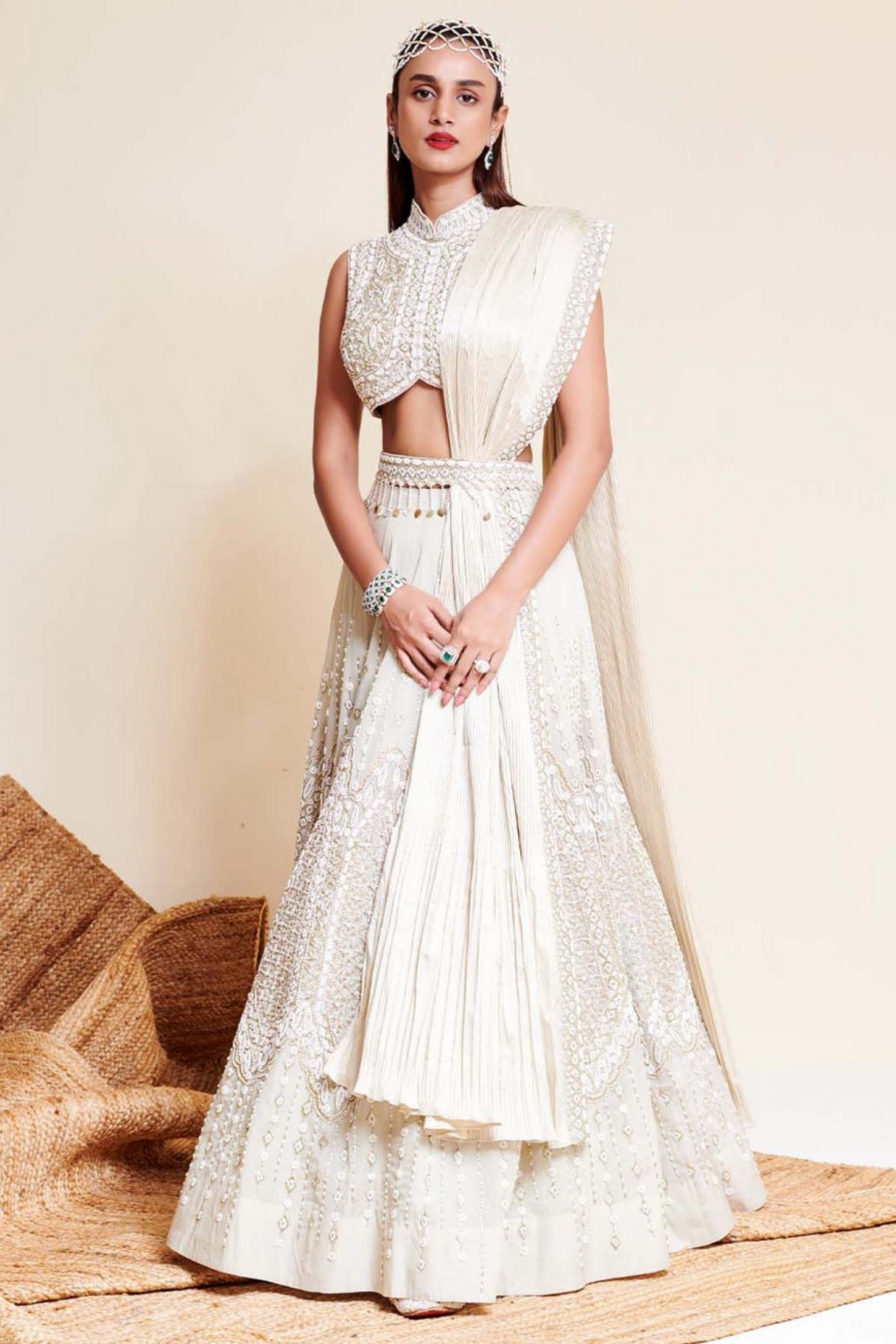Organza Lehenga Set