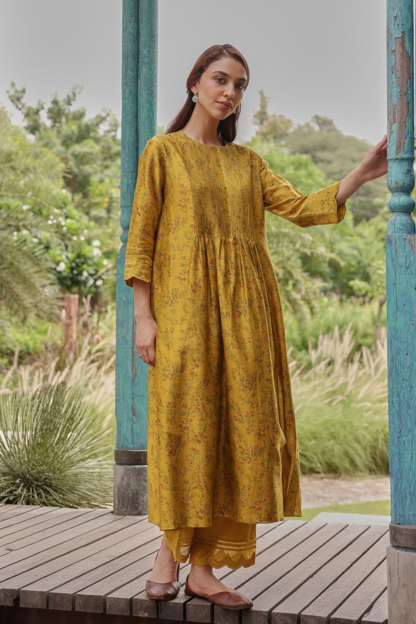 Tuscany Pintuck Kurta Set - Vaayu - Elahe