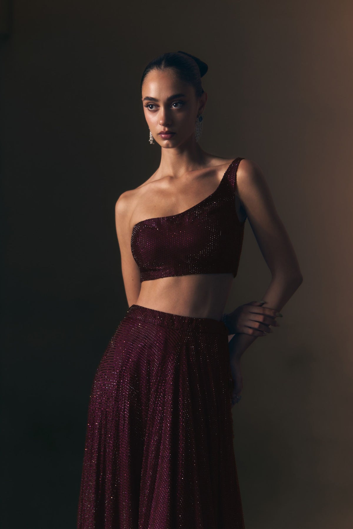 Scarlet Lehenga Skirt Set