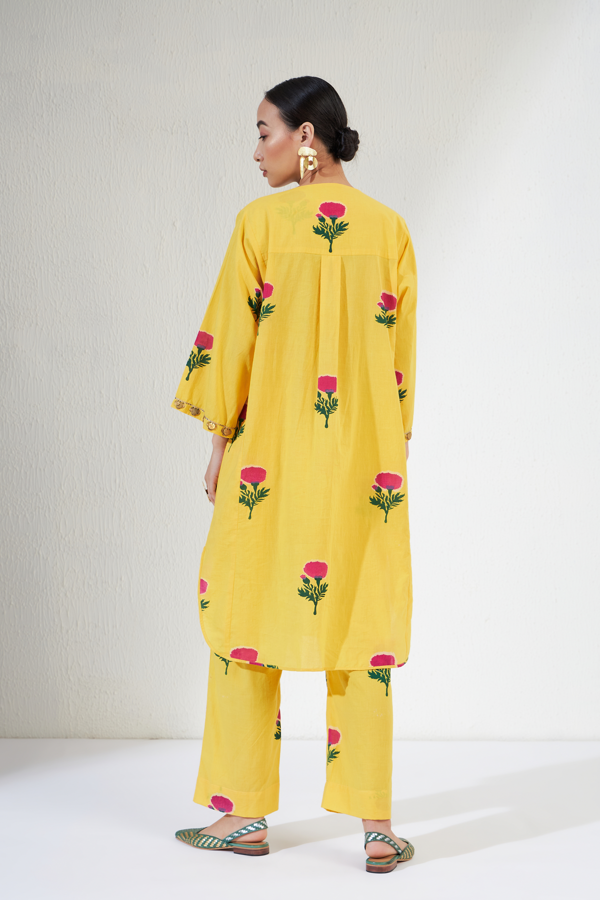 Yellow Gulnaar Kurta Set