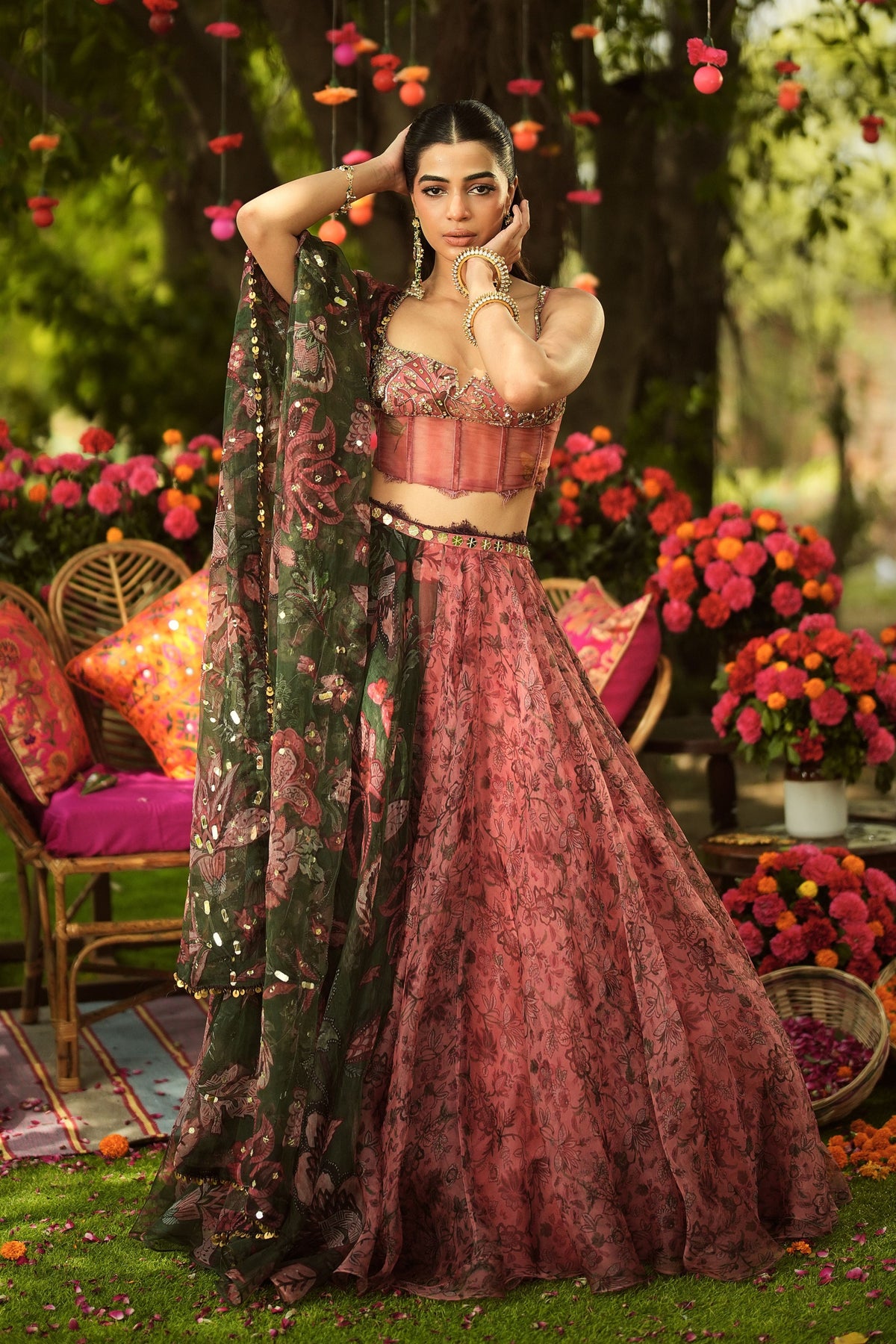 Palak Lehenga Set