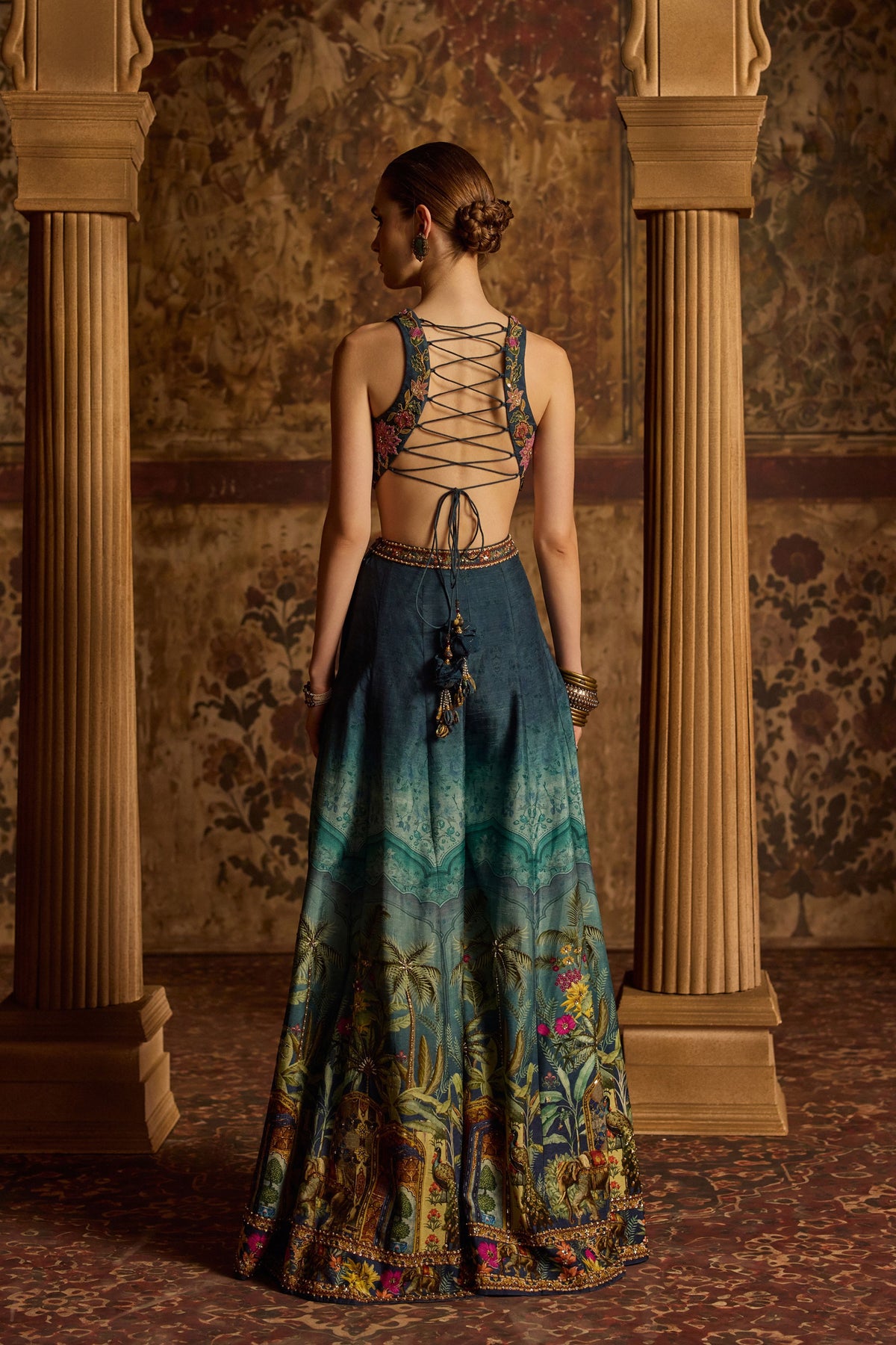 Amisha Pacific Blue Sharara Set