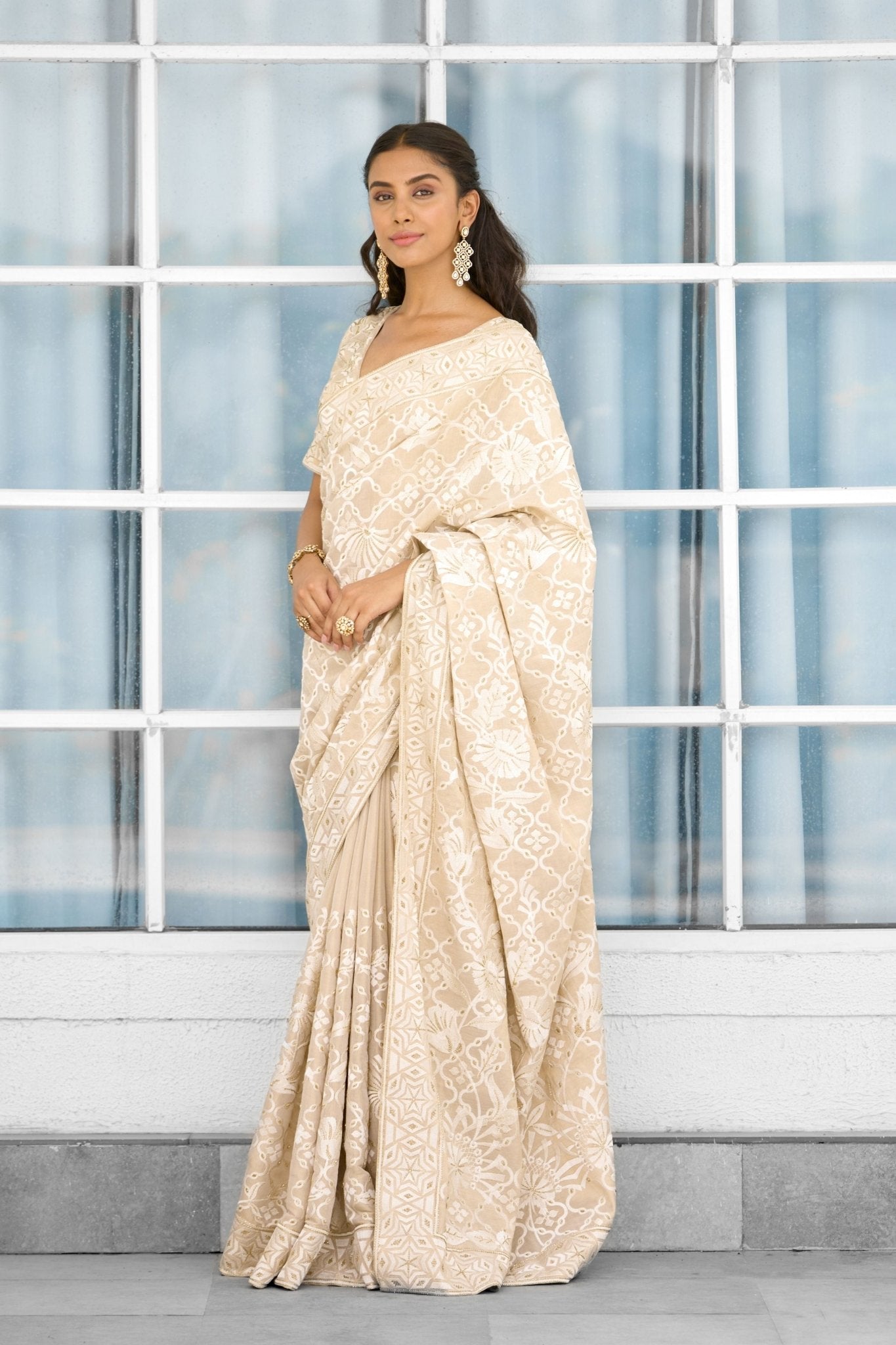 Honey Drop Saree Set - Shasha Gaba - Elahe