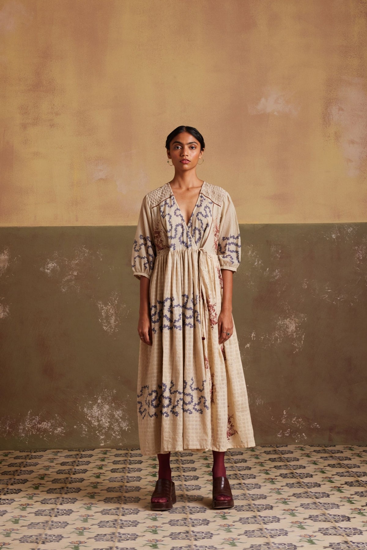 Ivory Spiral Poem Dress