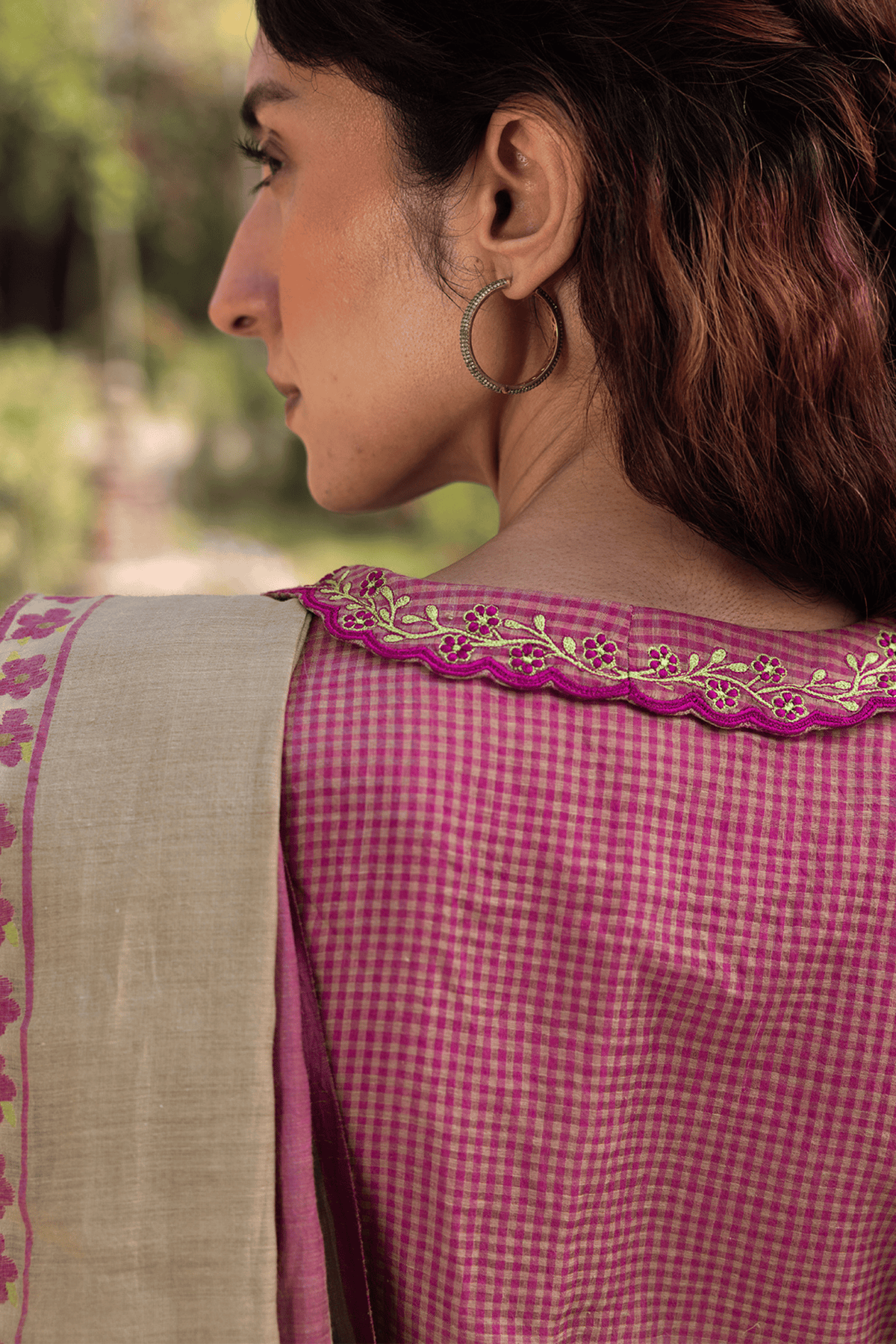 Drifting Bloom Jamdani Saree