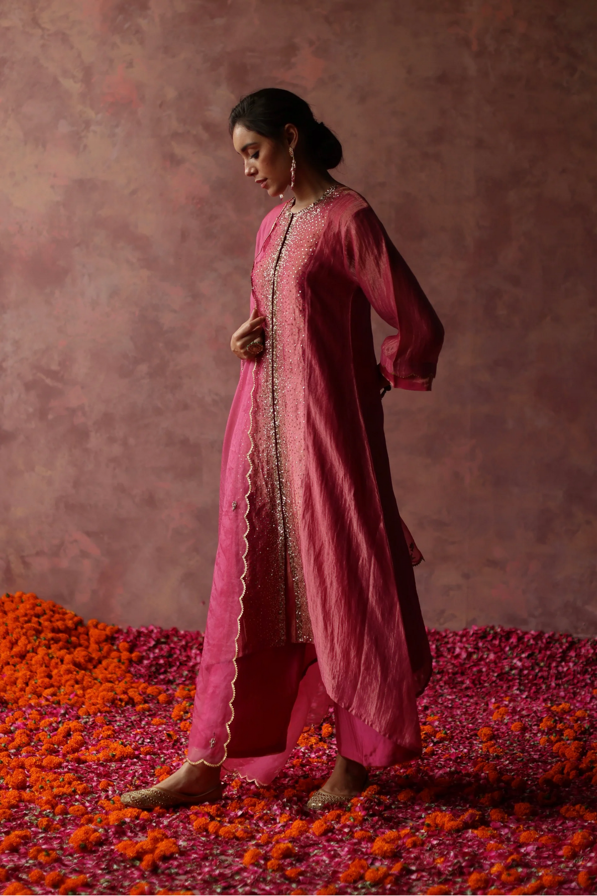 Fuchsia Pink Paakizah Kurta Set