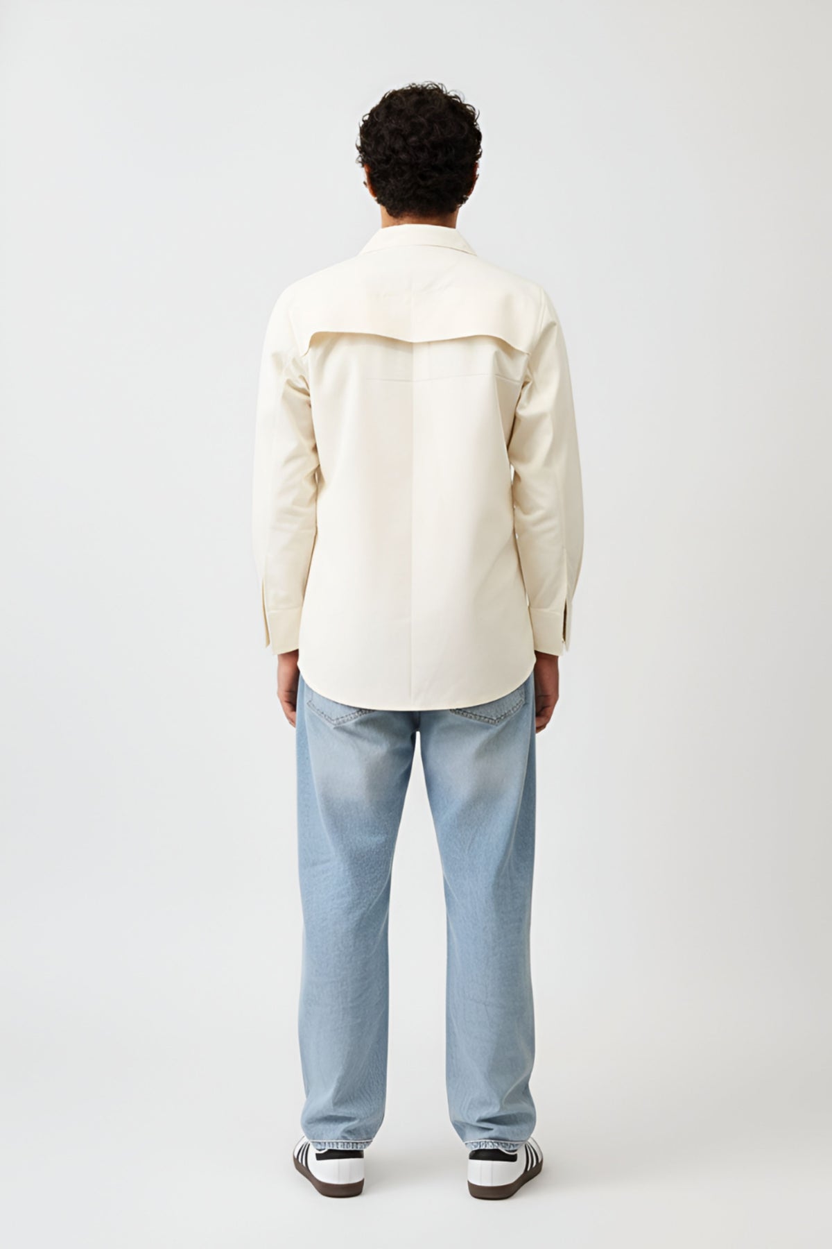 Ivory-tiffany Blue Zip Shirt
