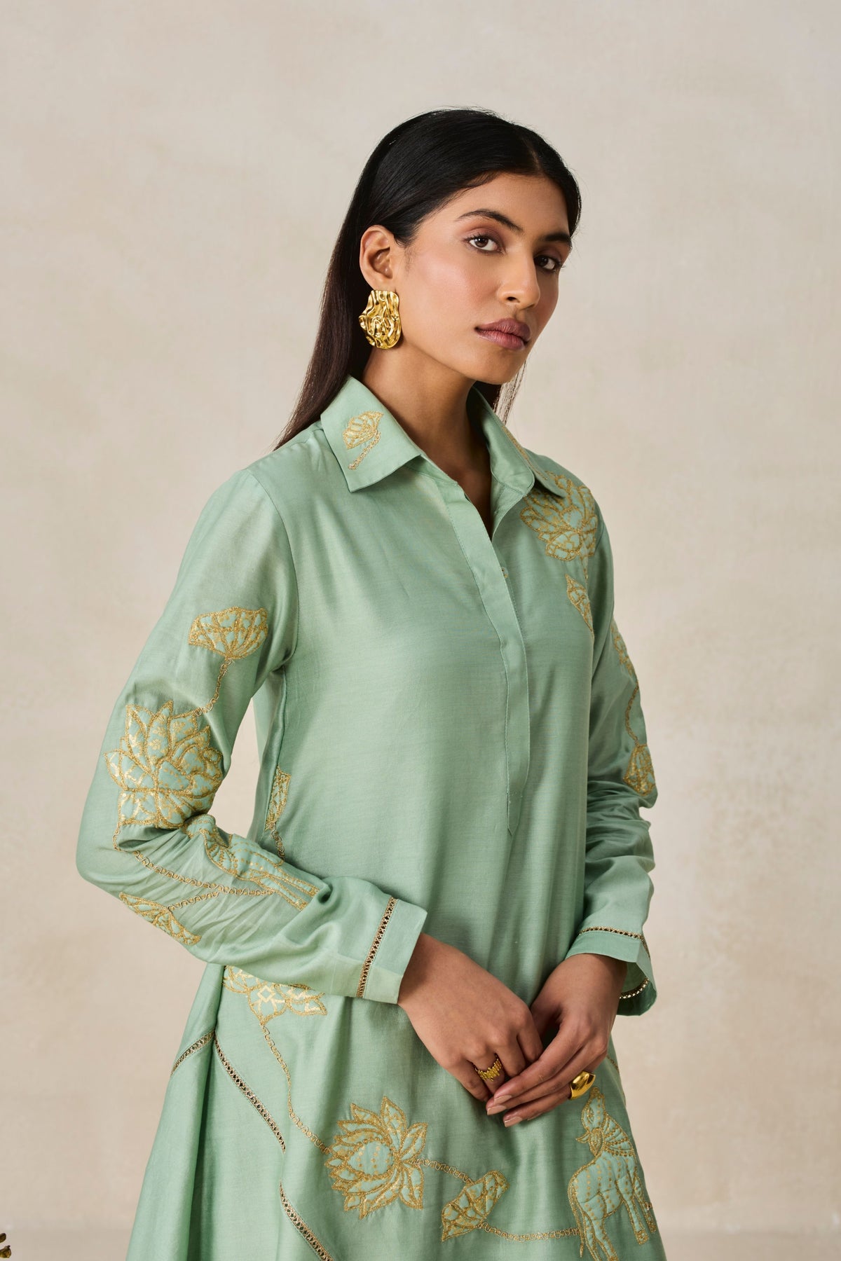 Green Kurta With Salwar