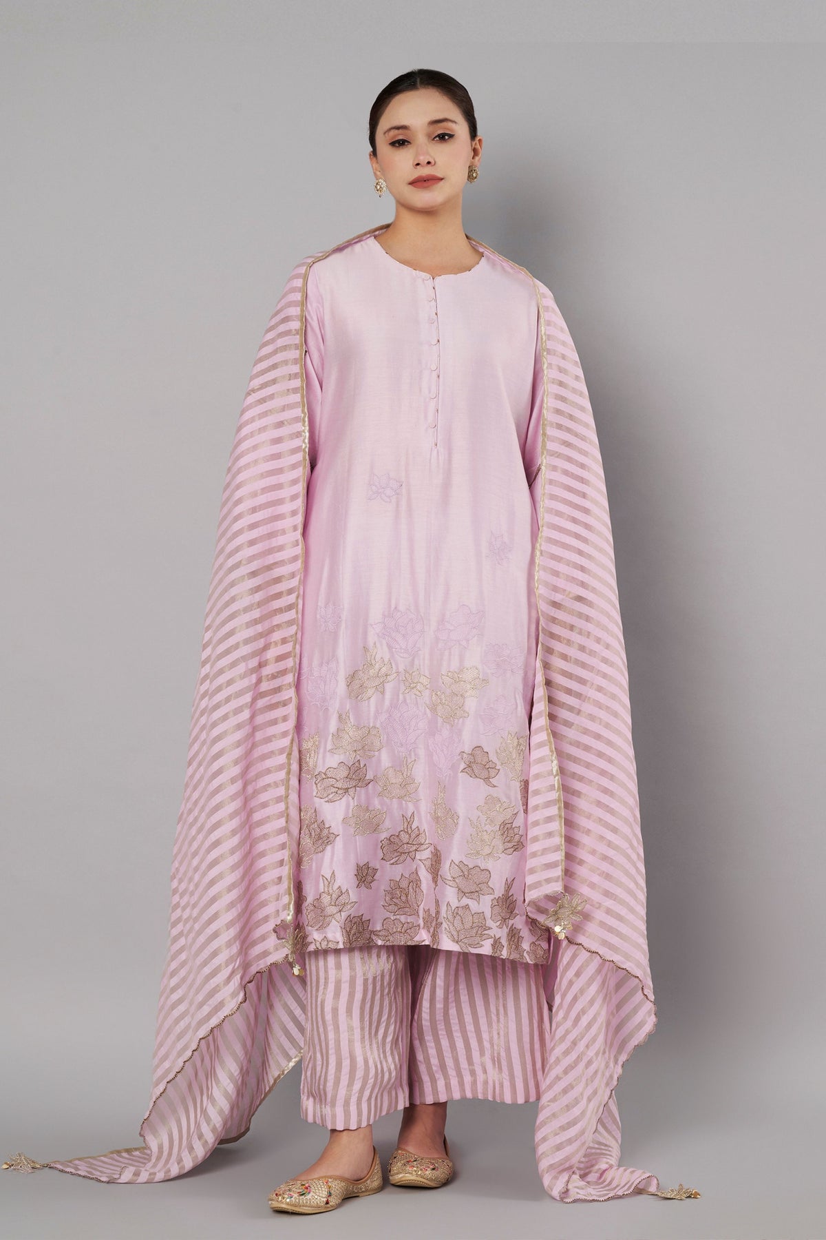 Petal Promise Pastel Lilac Kurta Set