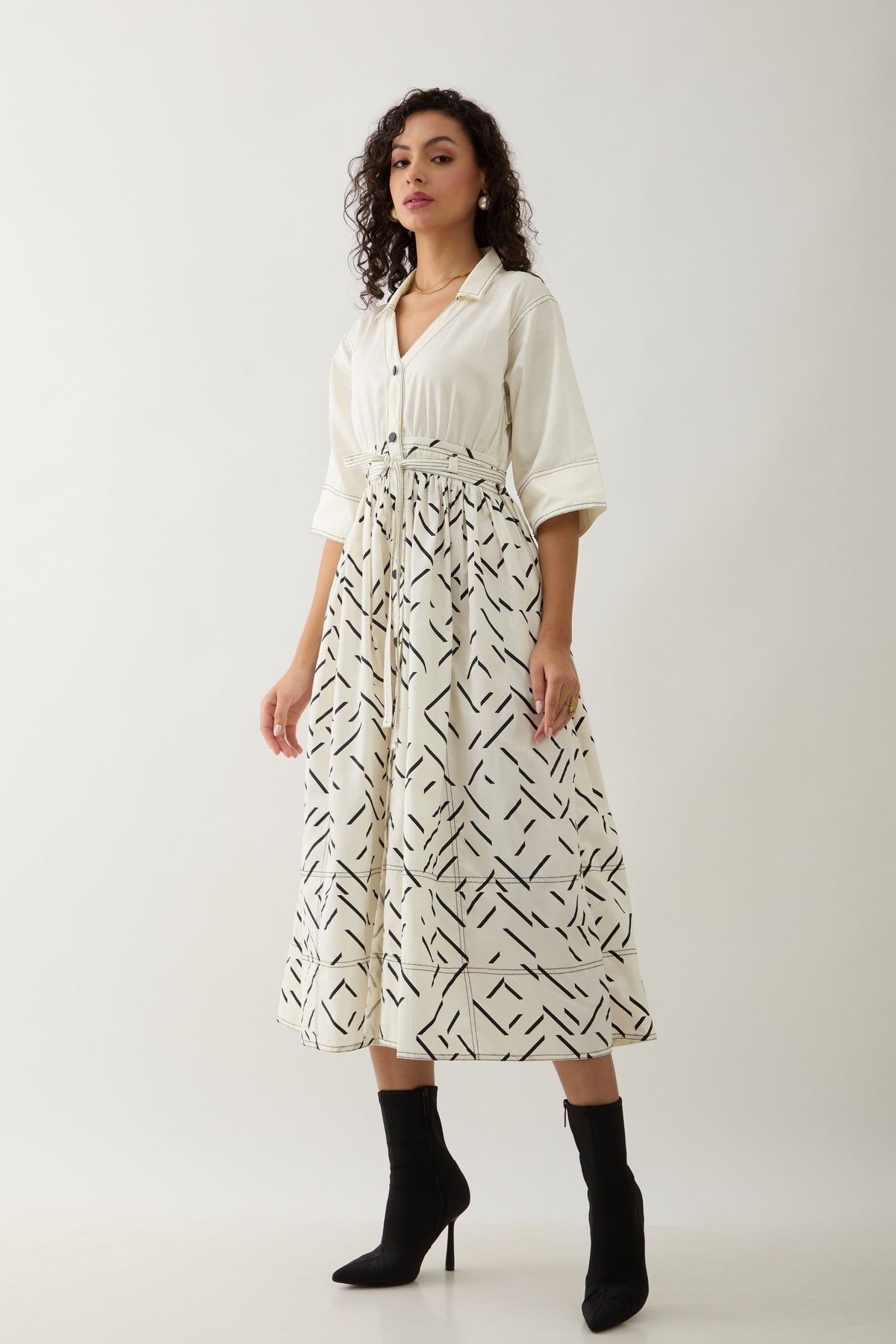 Delta Off White Dress