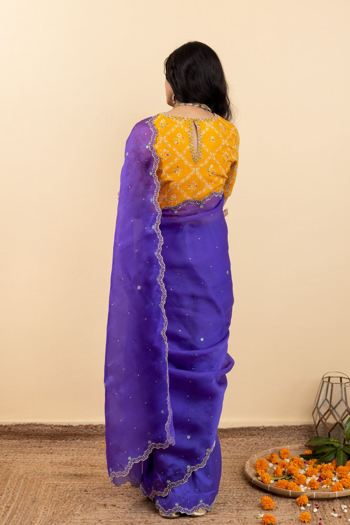 Mango Yellow Chokor Blouse Set