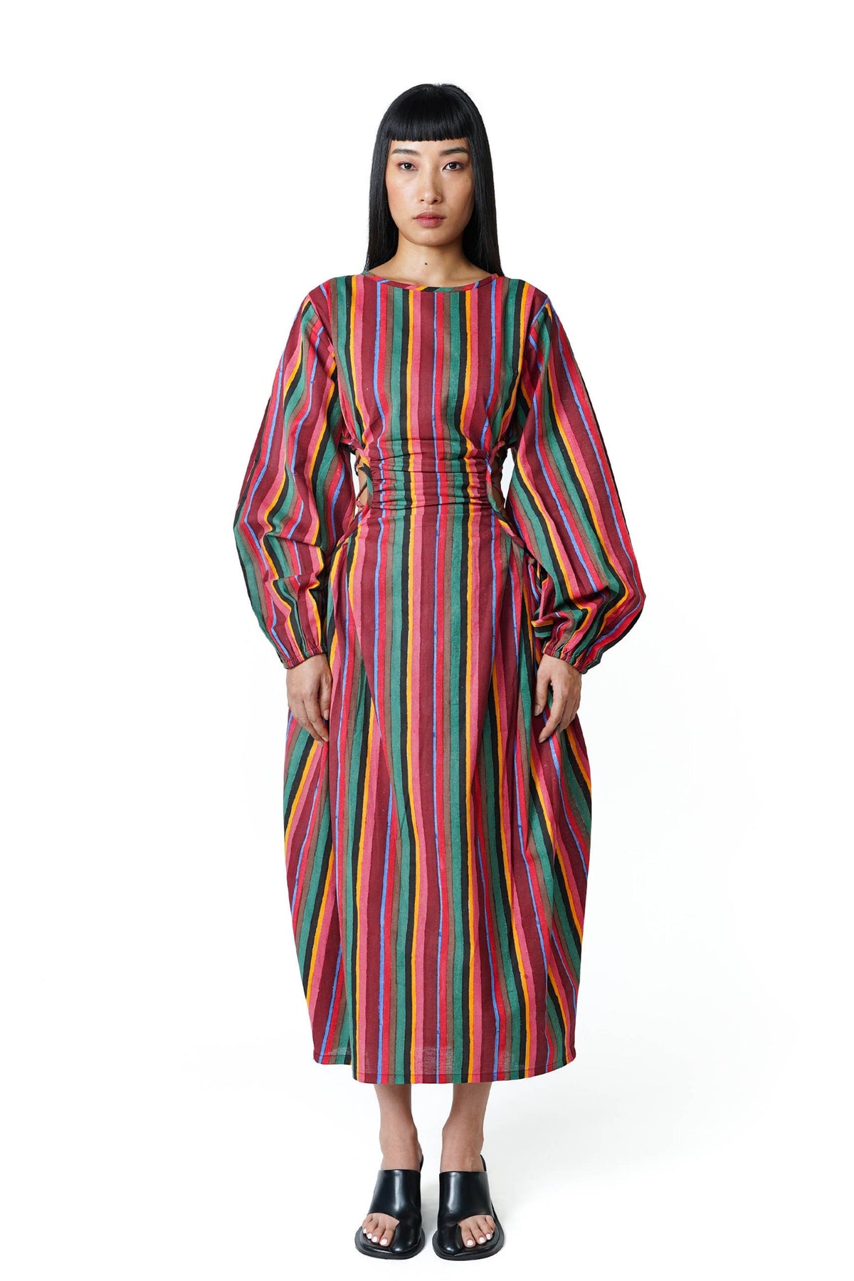 Blocko Line Cut Out Dress