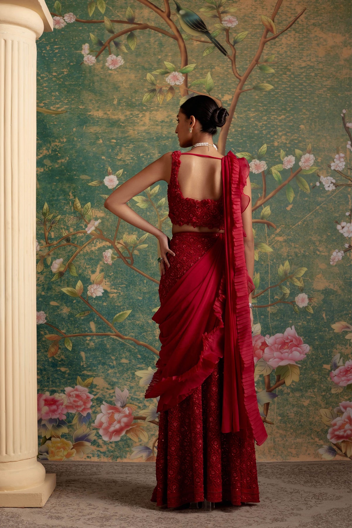 Finesse Red Lehenga Set