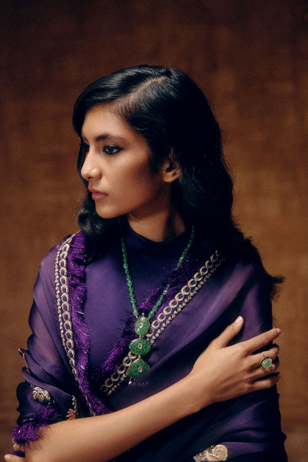 Tree Of Life Night Saree