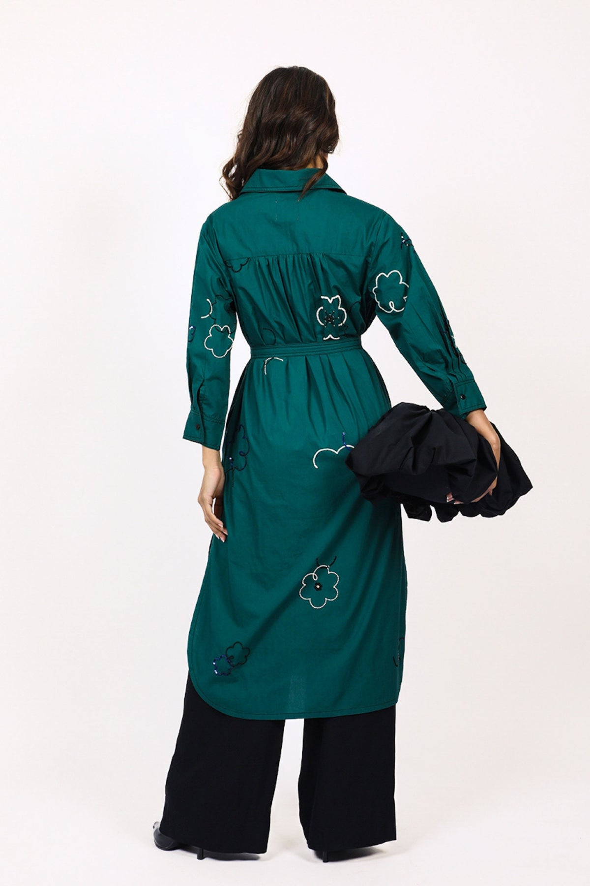 Ditsy Embroidered Fence Shirt