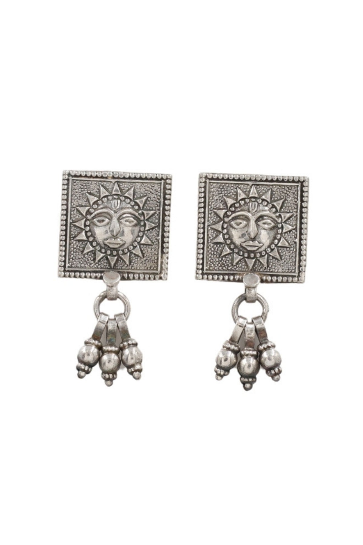 Refined Handcrafted Silver Earrings