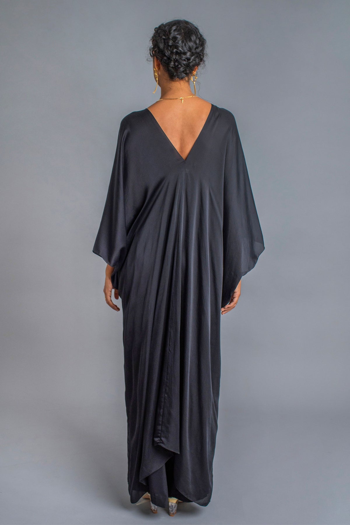 V- Neck Knot Kaftan Set