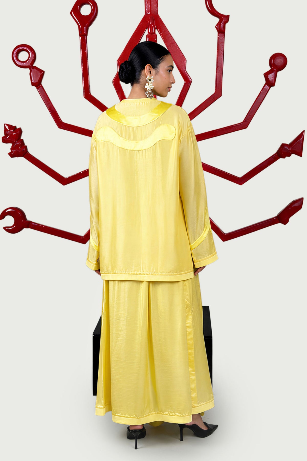 Yellow Skirt Set
