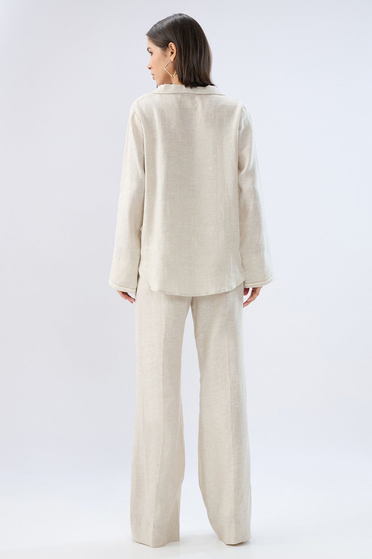 Beige Tie-up Co-ord Set
