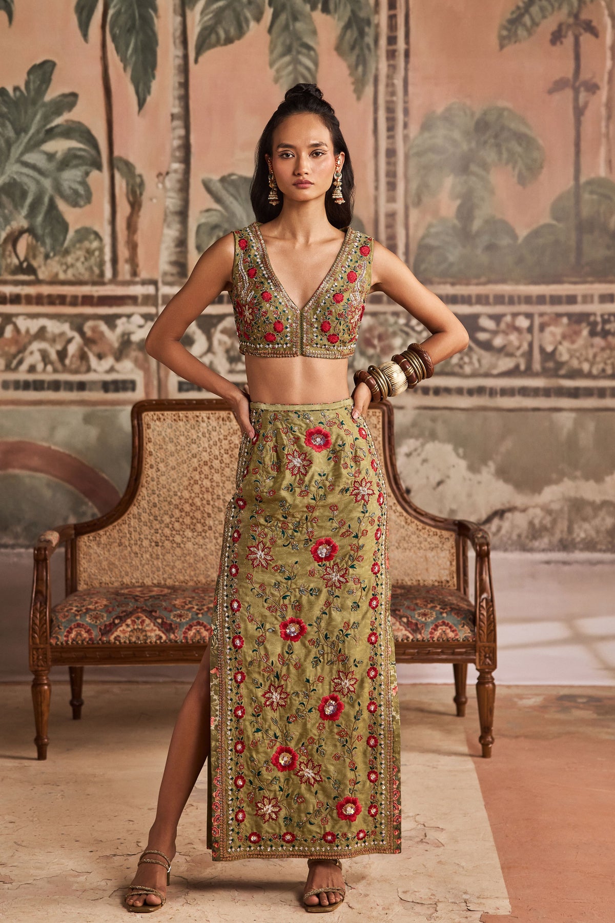 Banjaaran Barfi Skirt Set