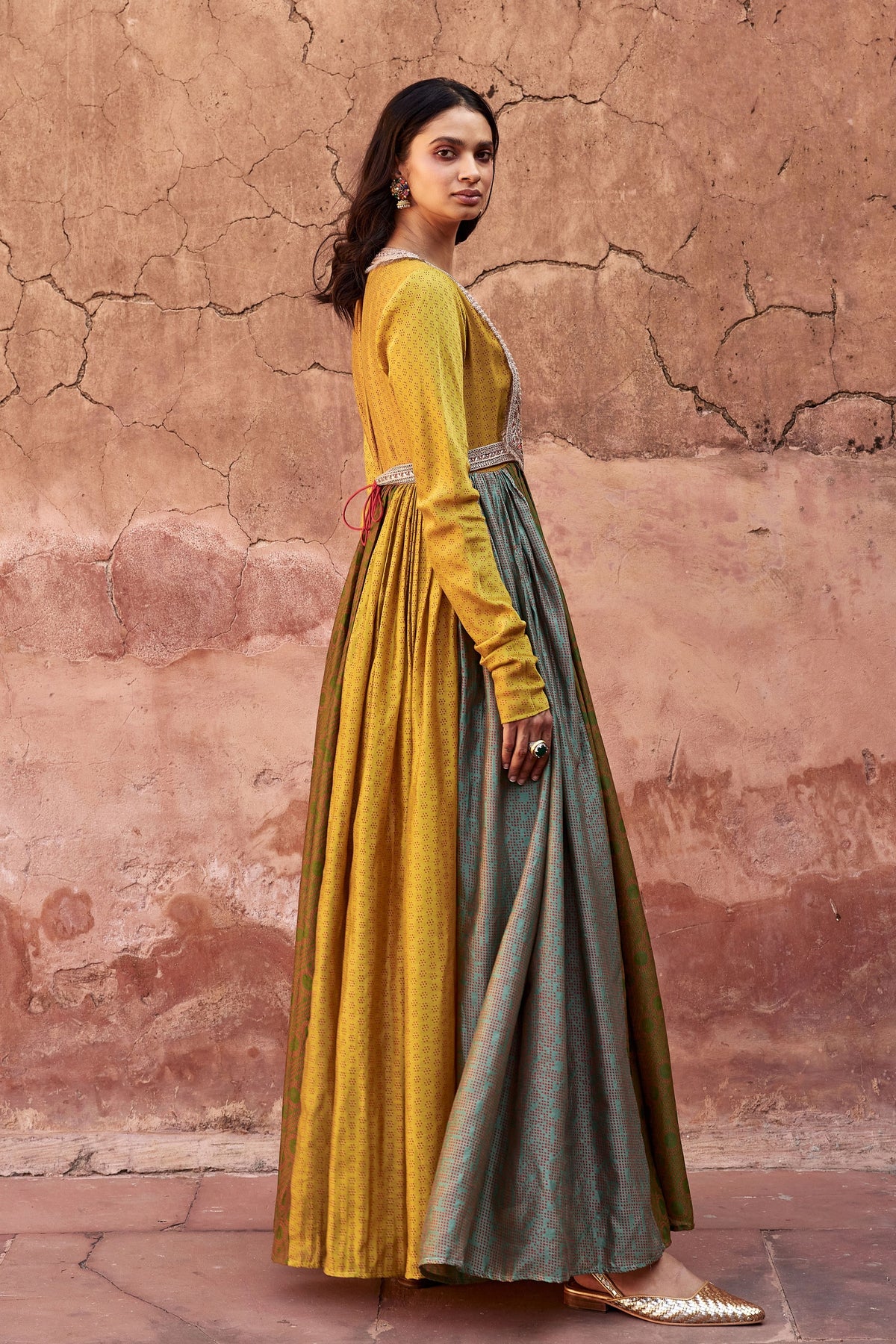 Haldi Nashpal Anarkali Dress