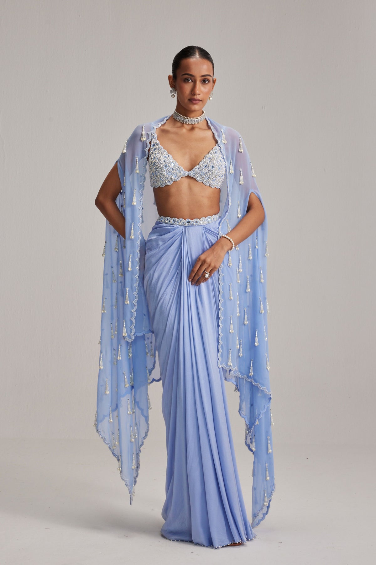 Dew Blue Cape Set