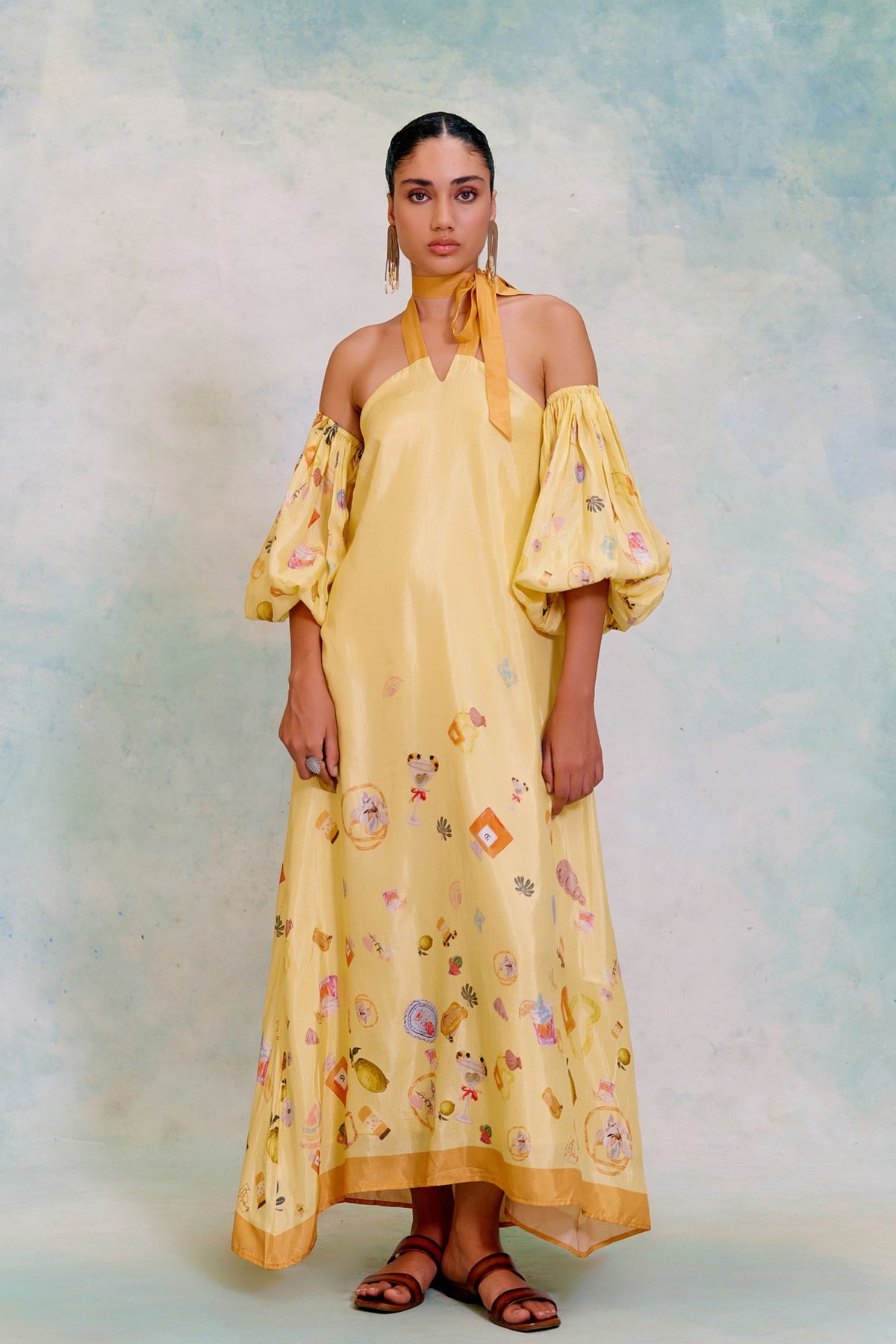 Aurora Powder Yellow Dress