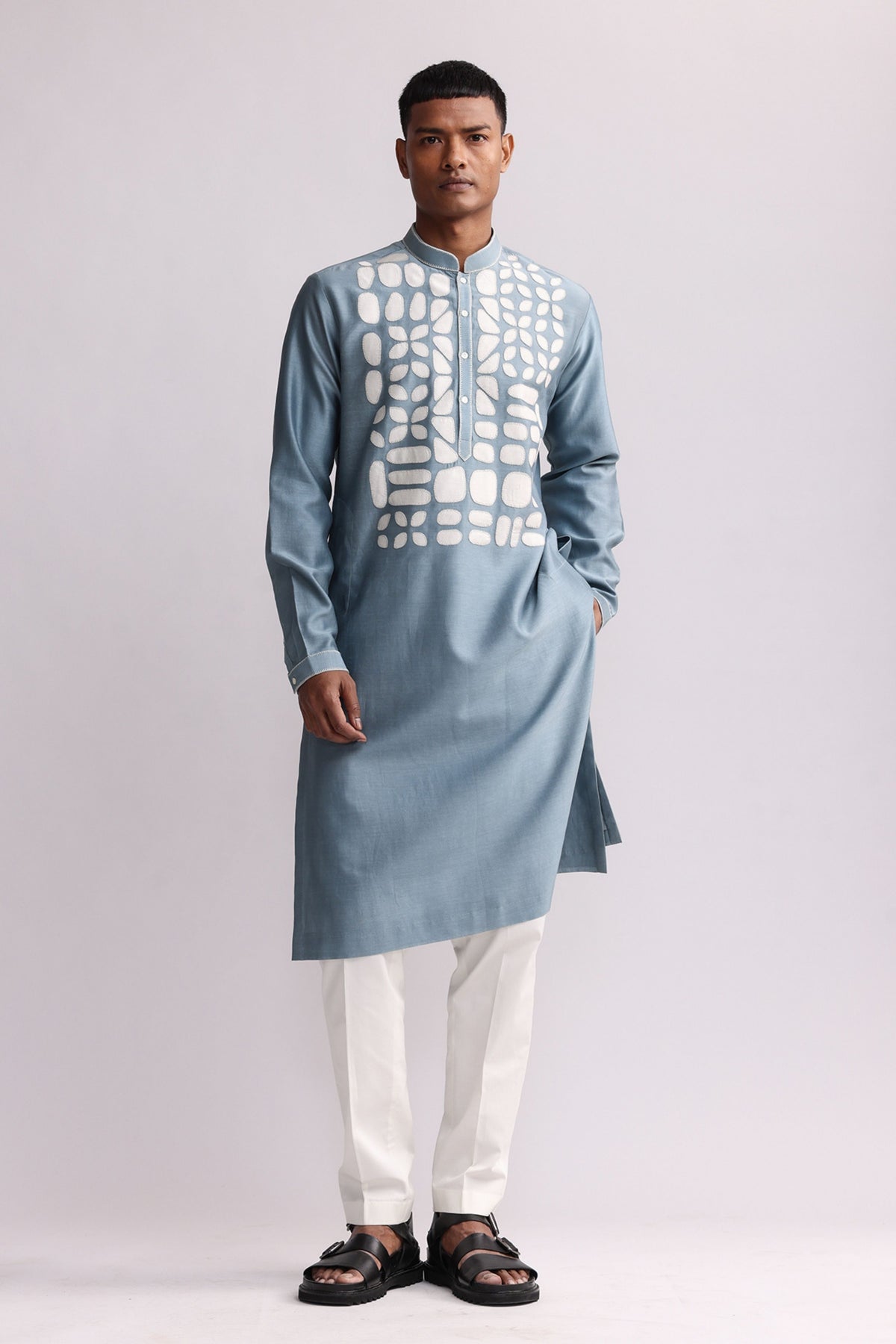 Shadow Applique Kurta Set