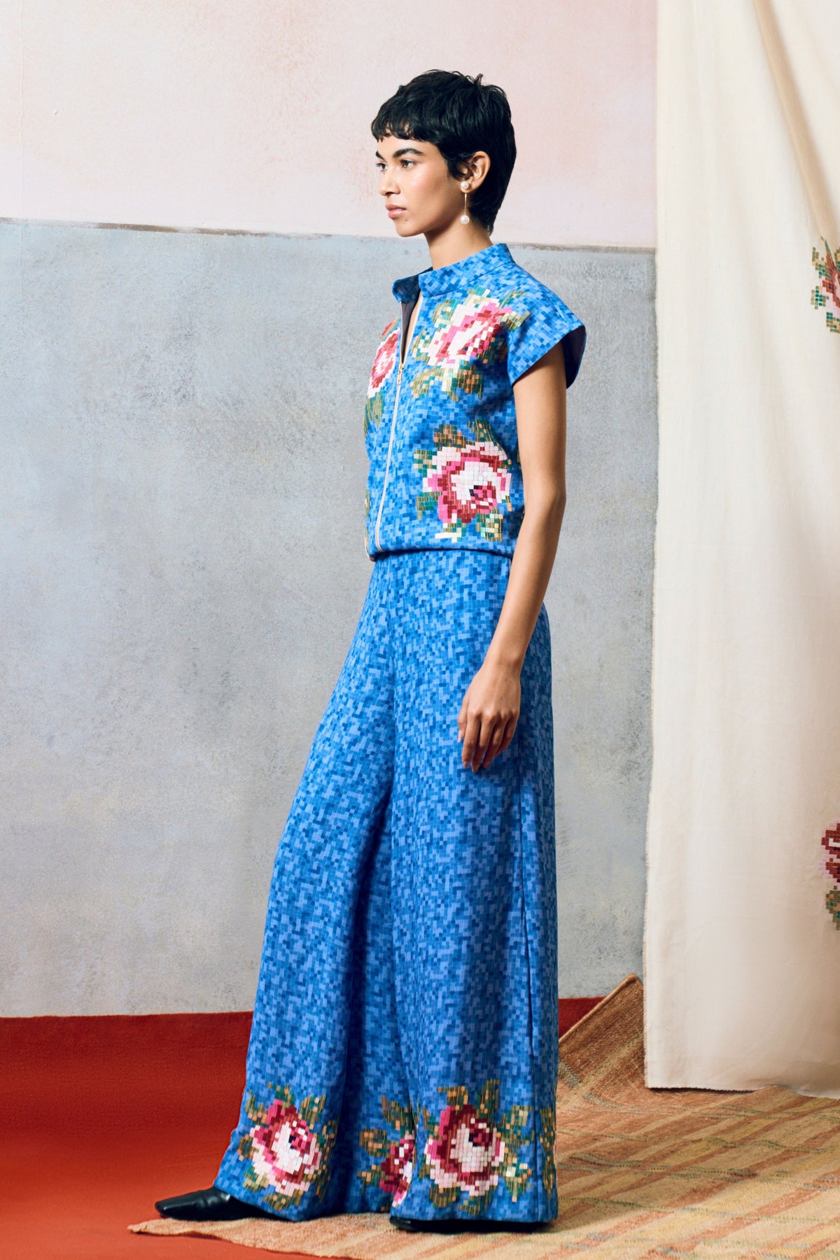 Corsica Crop Top Blue