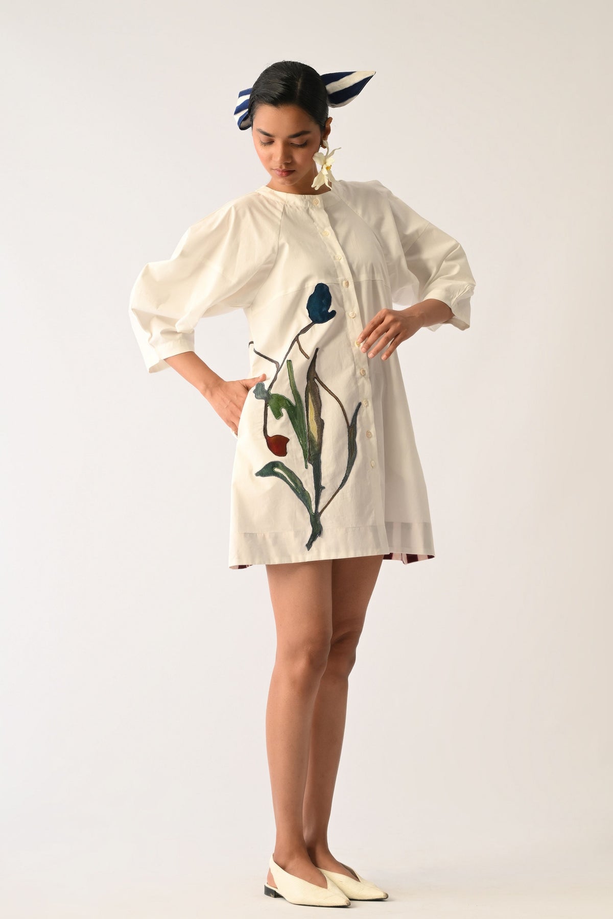 Botanica Ivory Bubble Aline Dress