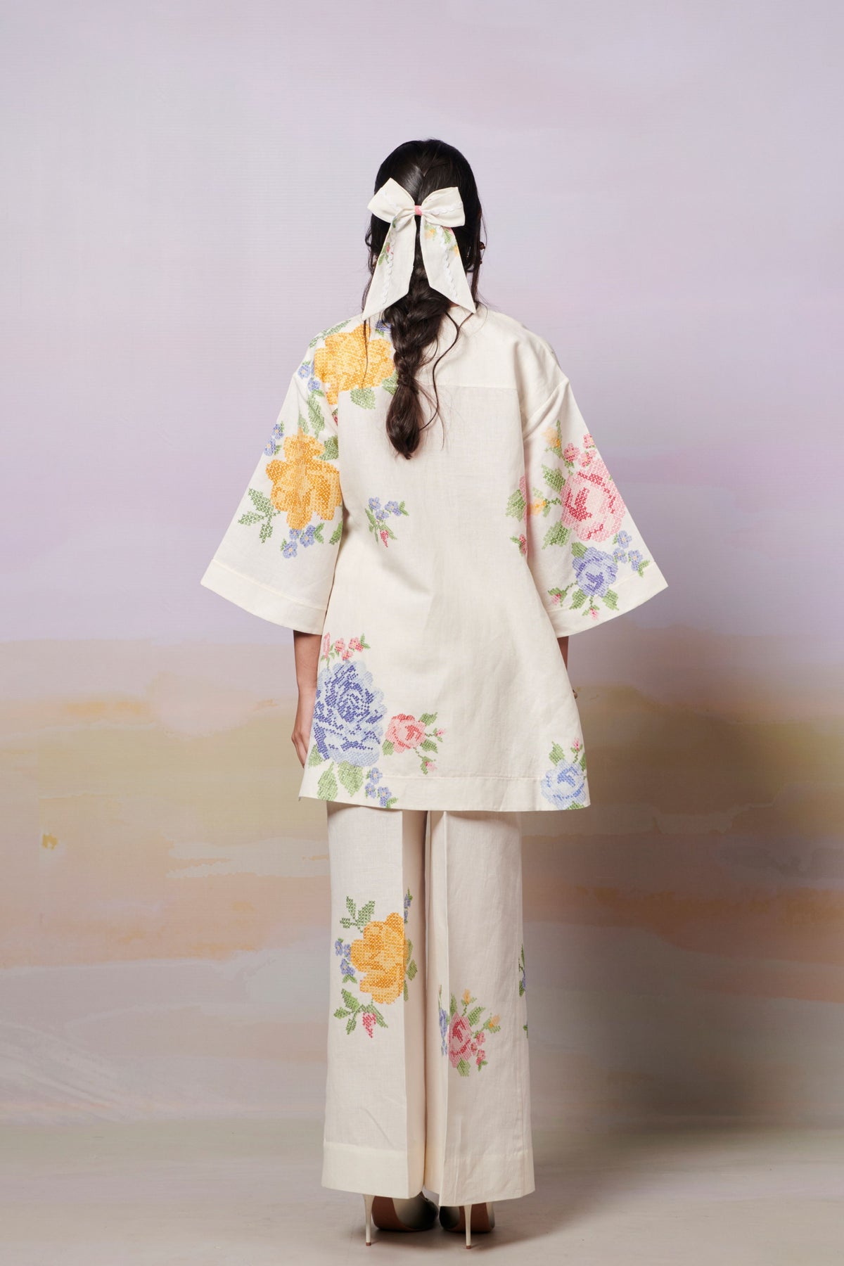 Summer Roses Kurta Shirt