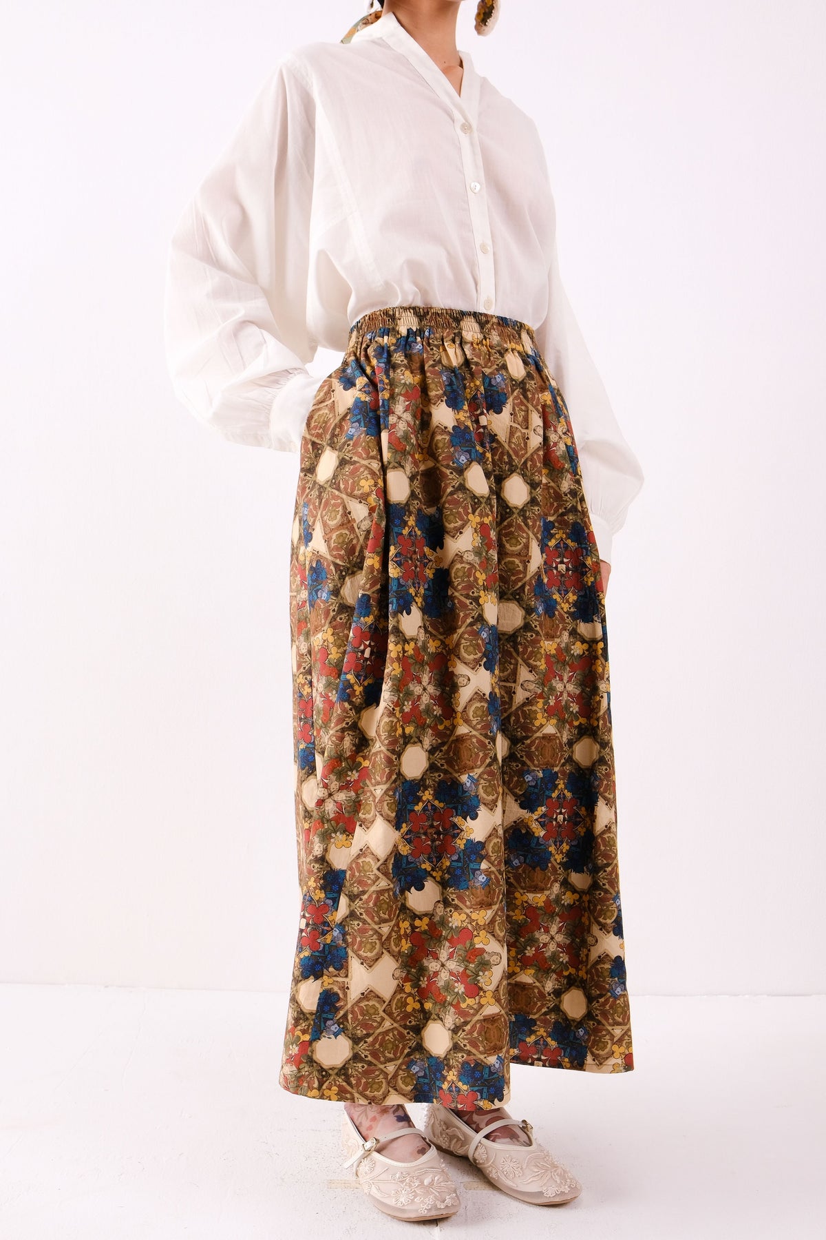 Biba Paneled Skirt