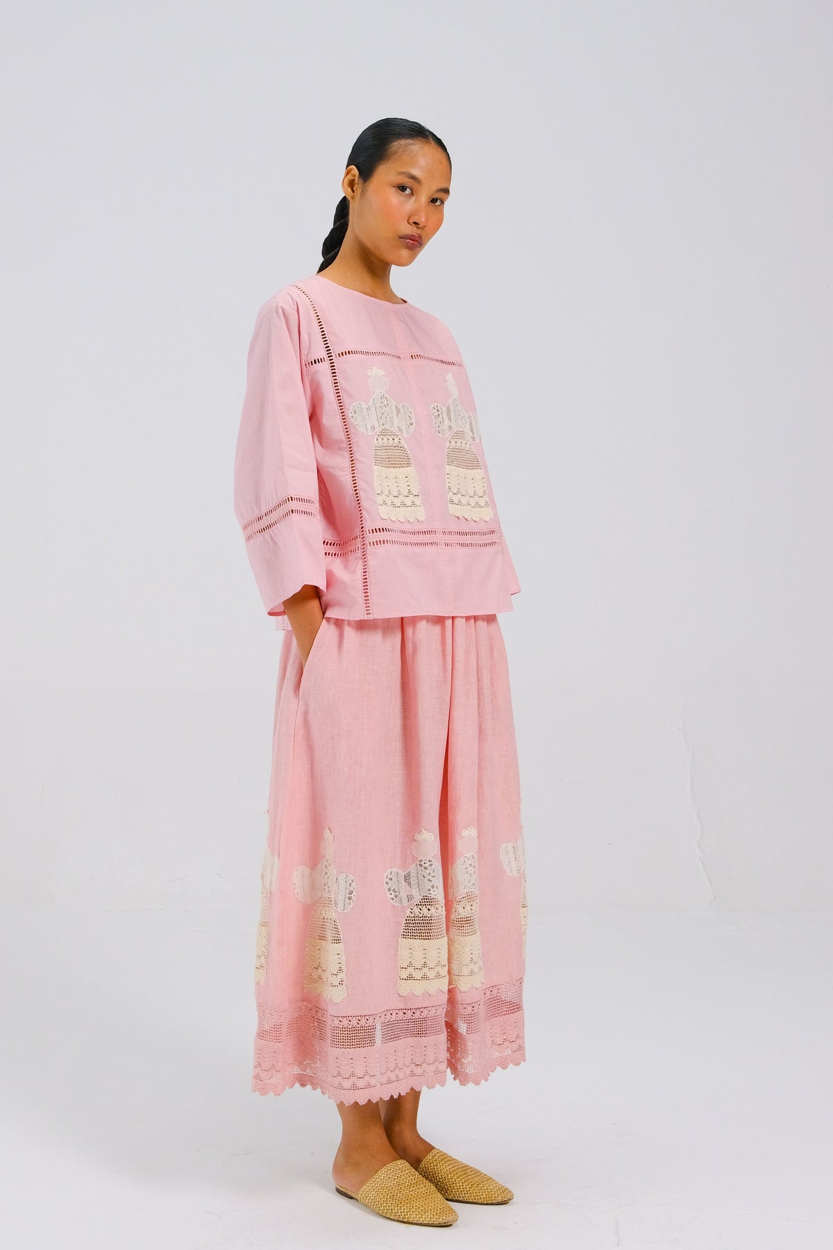Rose Quad Claire Skirt Set