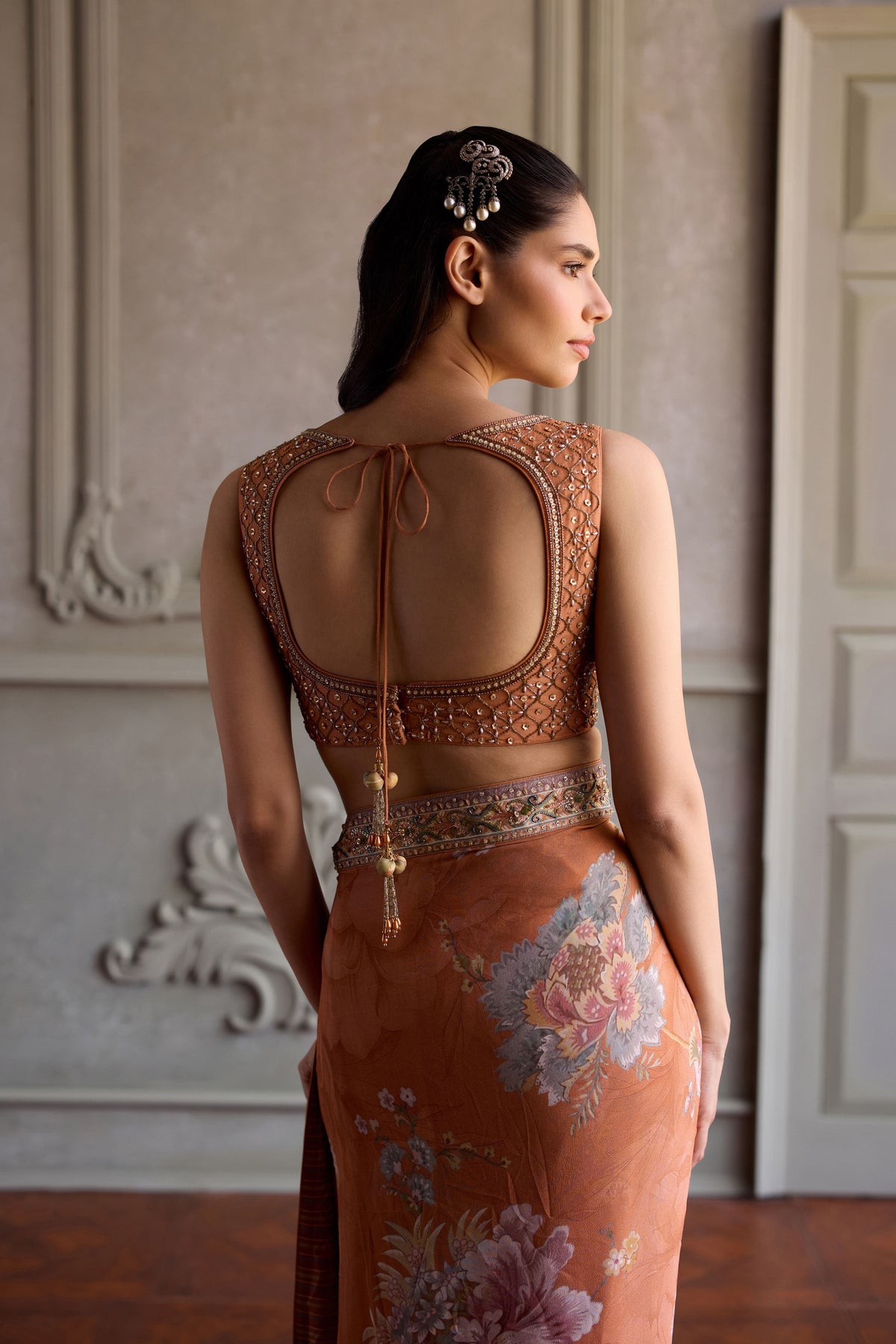 Yasmin Pre-Draped Saree Set