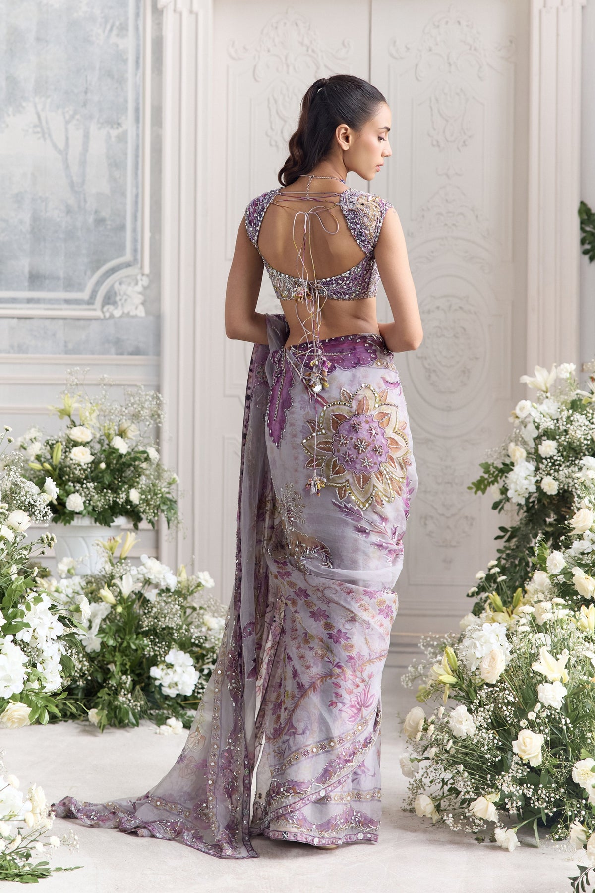 Farida Draped Saree Set