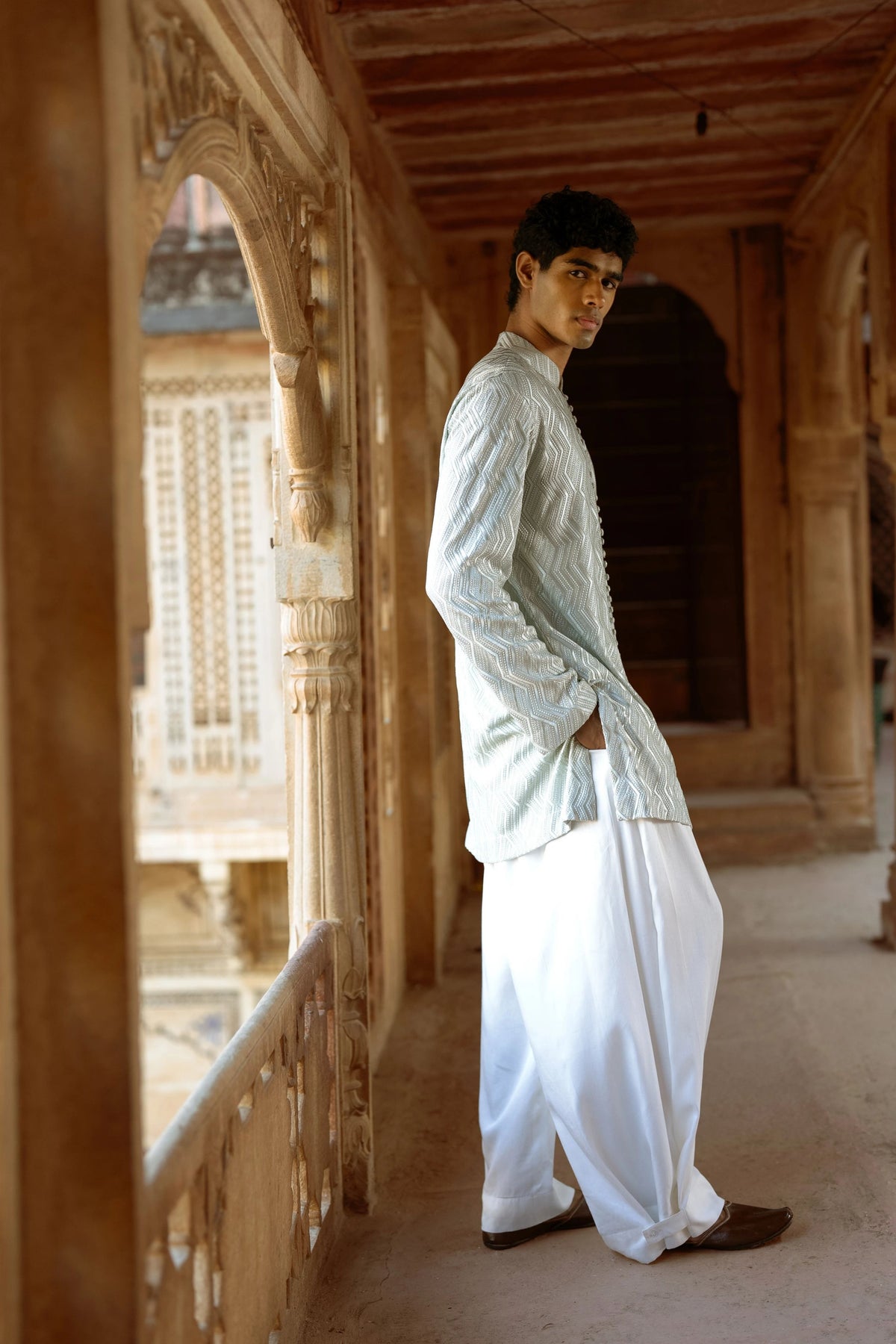 Ivory Wide-Legged Pants
