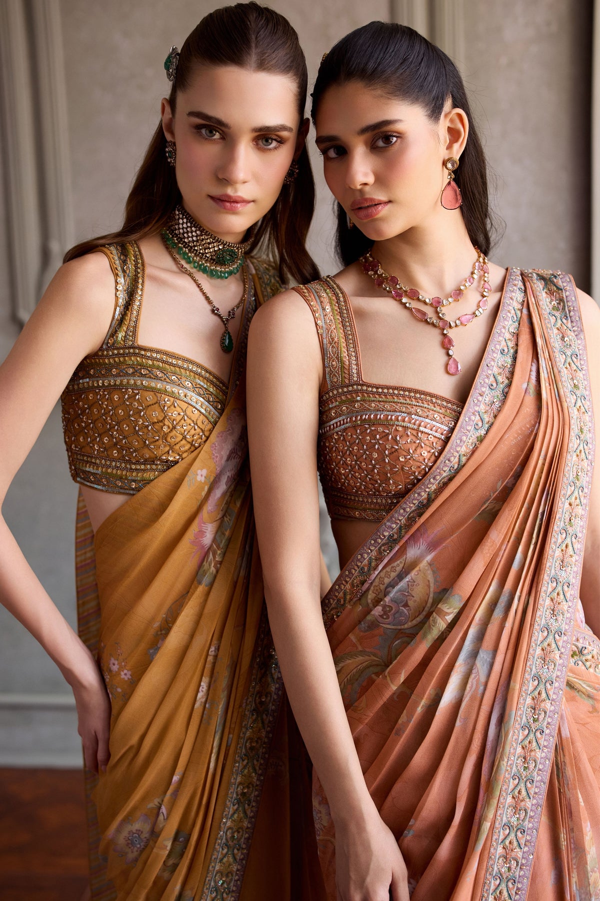 Yasmin Pre-Draped Saree Set