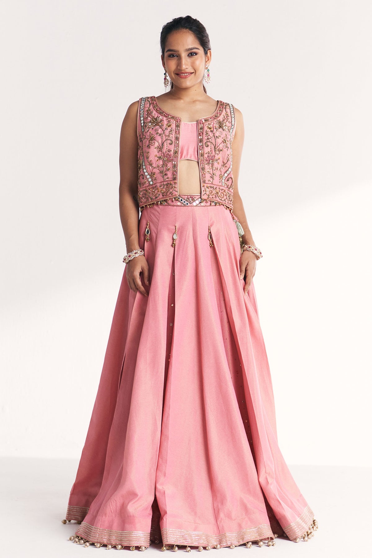 Kimaya Pink Lehenga Set