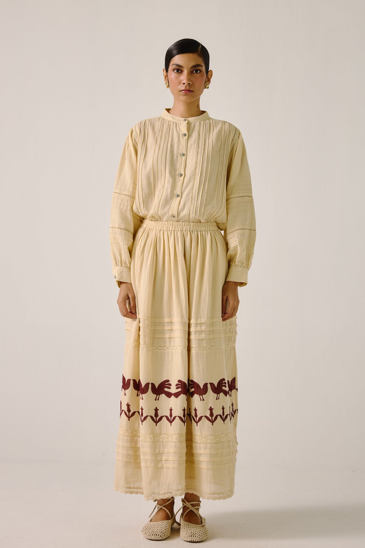 Ivory Block Print Hazel Set