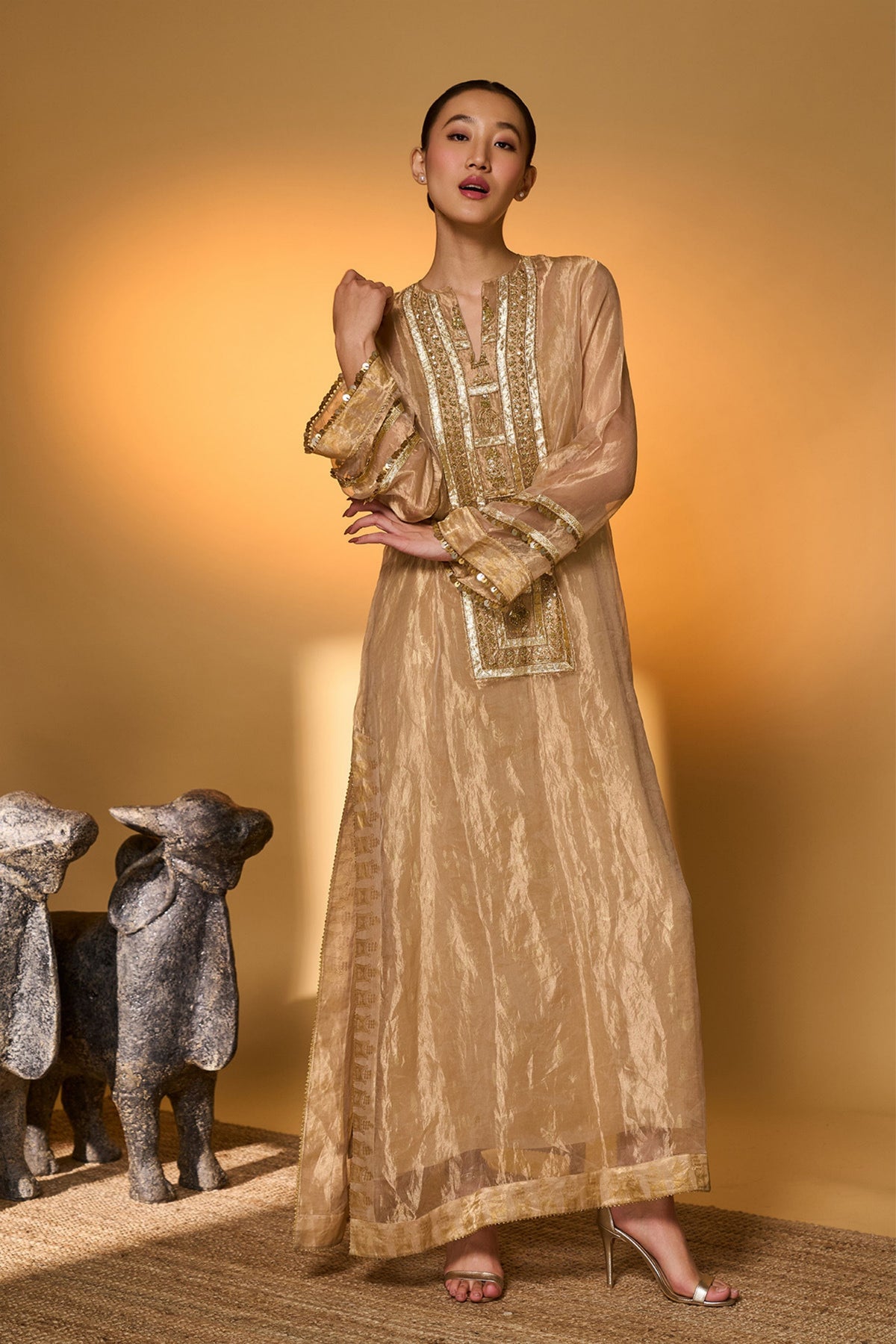 Gold Moonfield Tales Kaftan