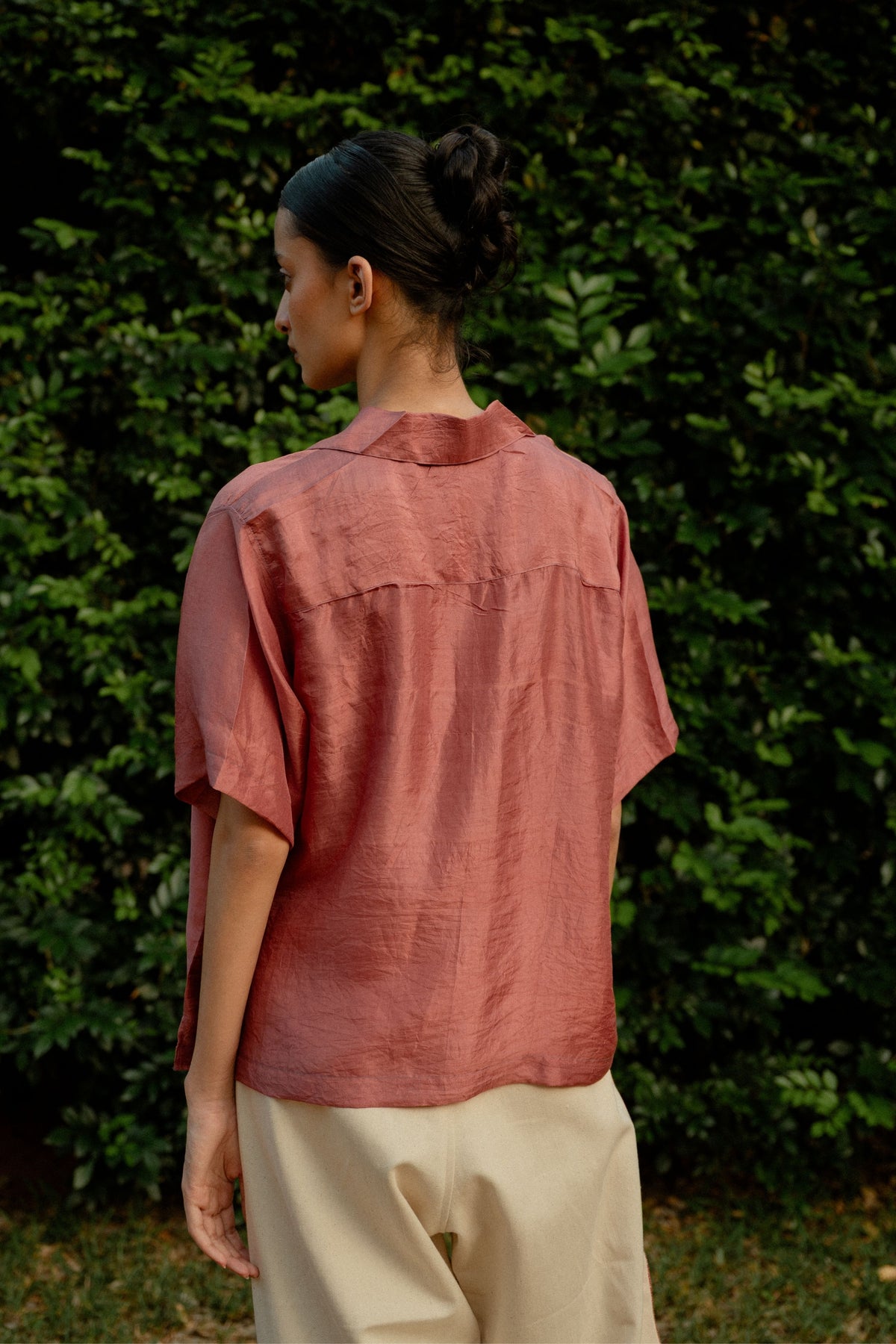Old Rose Crop Shirt